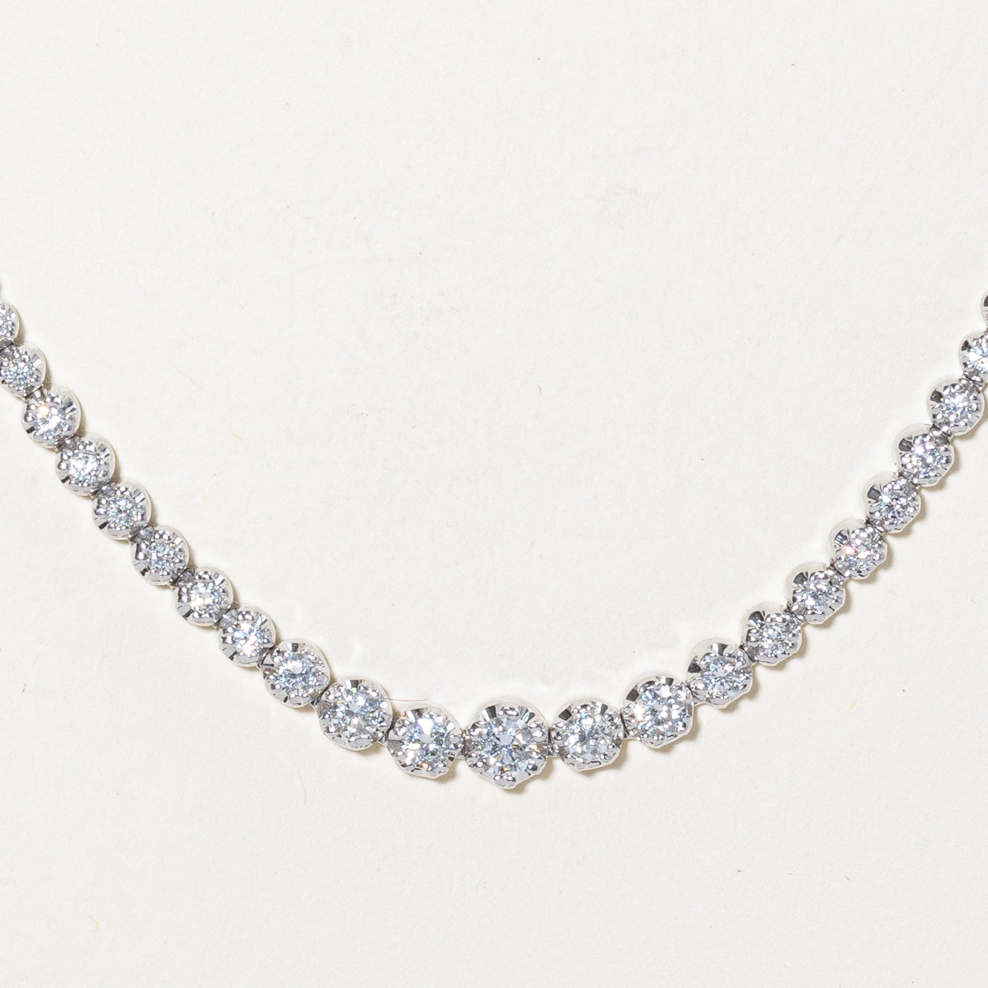 Diamond Tennis Necklace | 5.00ctw | 17" |