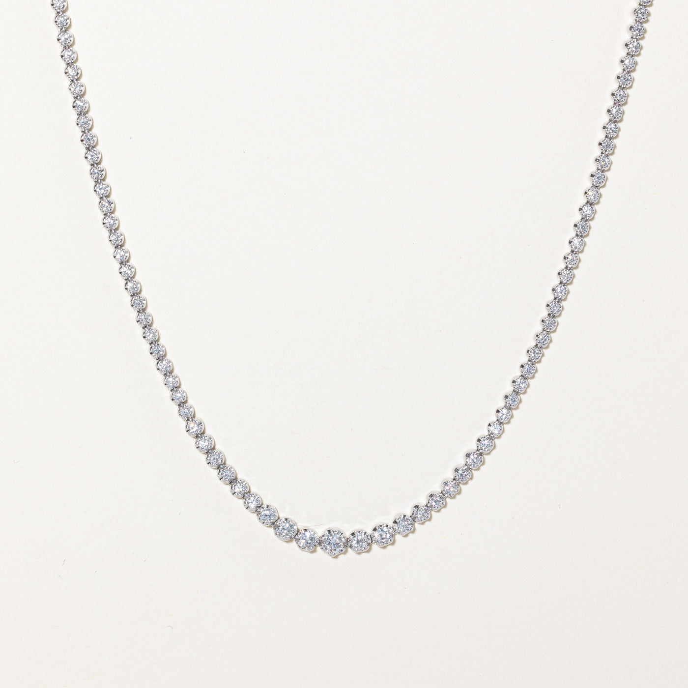 Diamond Tennis Necklace | 5.00ctw | 17" |
