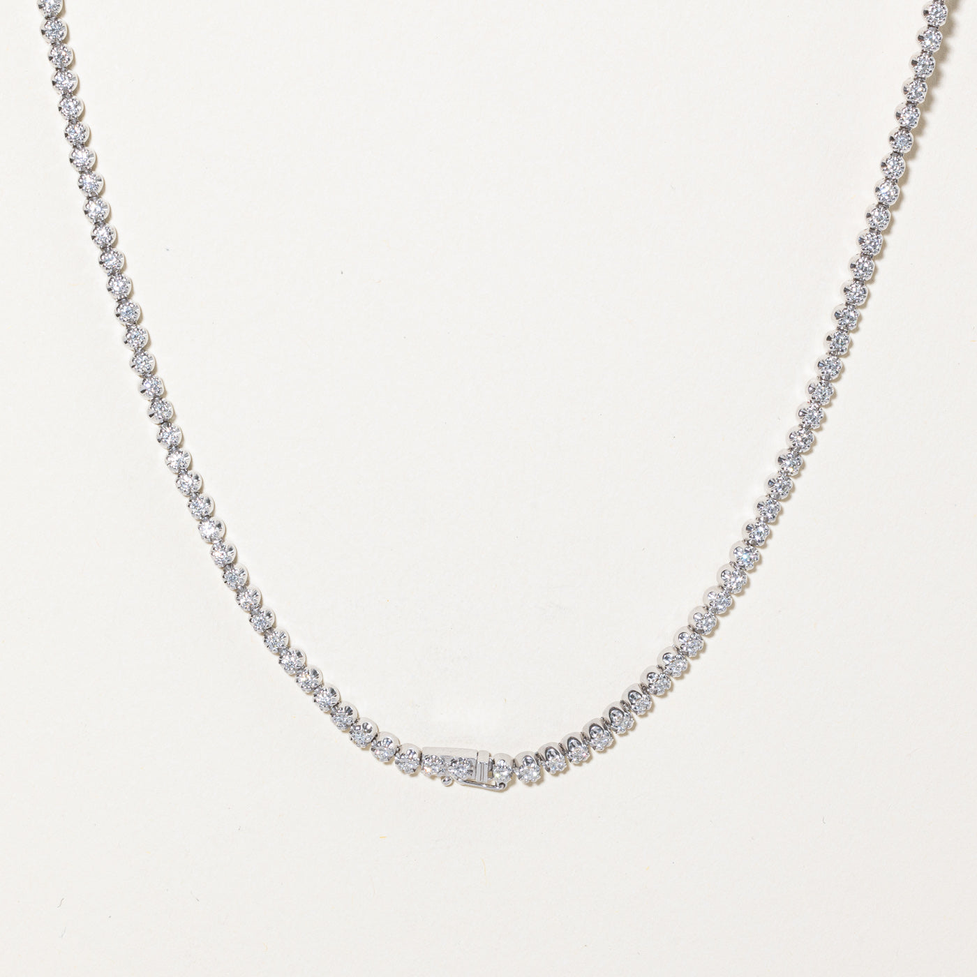 Diamond Tennis Necklace | 5.00ctw | 17" |