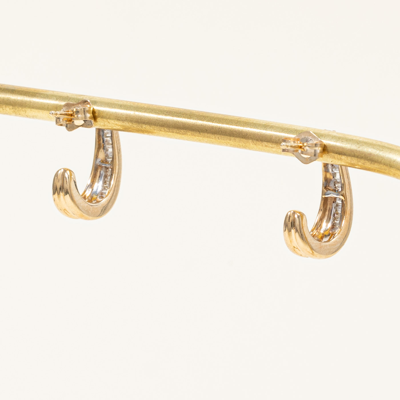 Diamond Half Hoop Earrings | 0.20ctw |