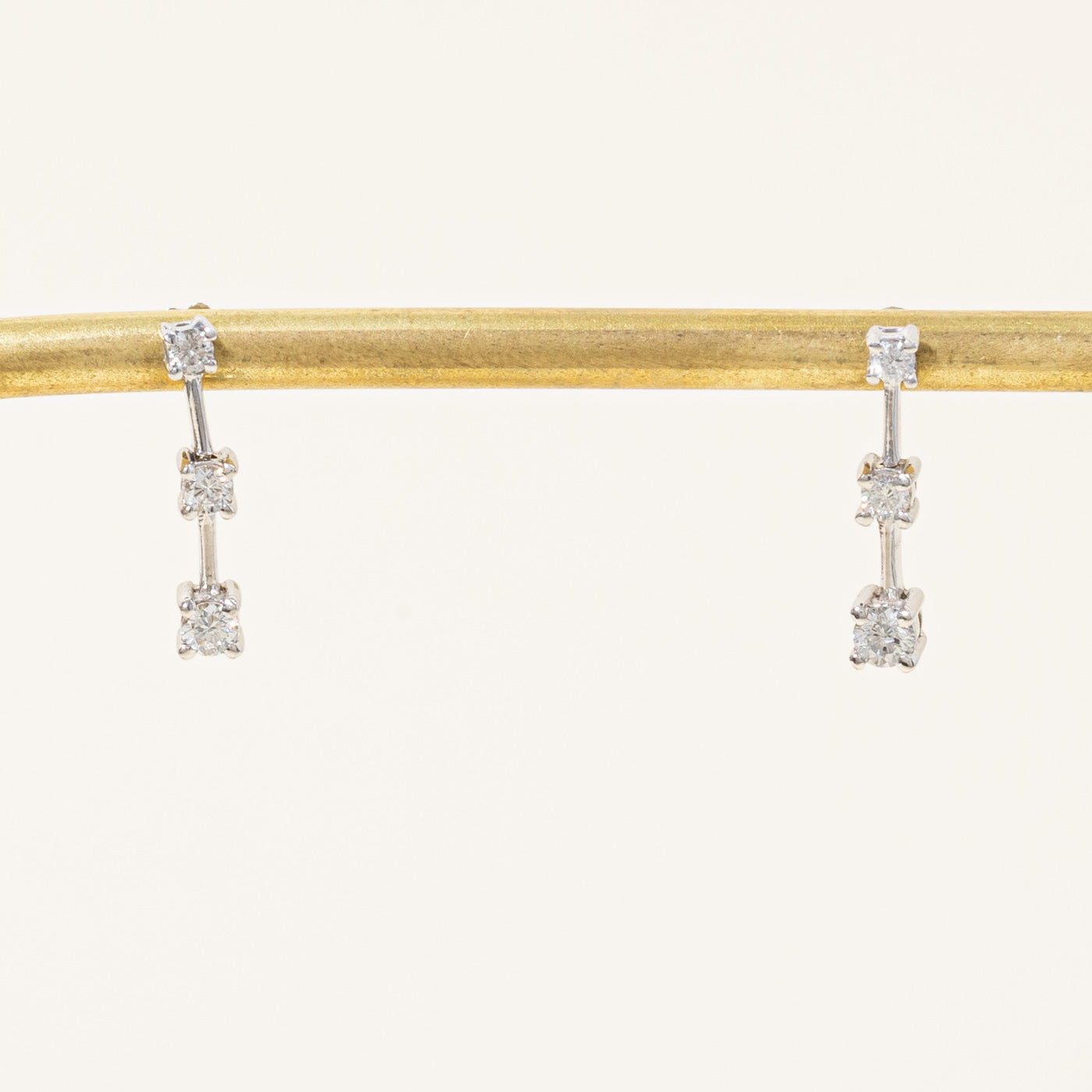 Diamond Column Earrings | 0.36ctw |