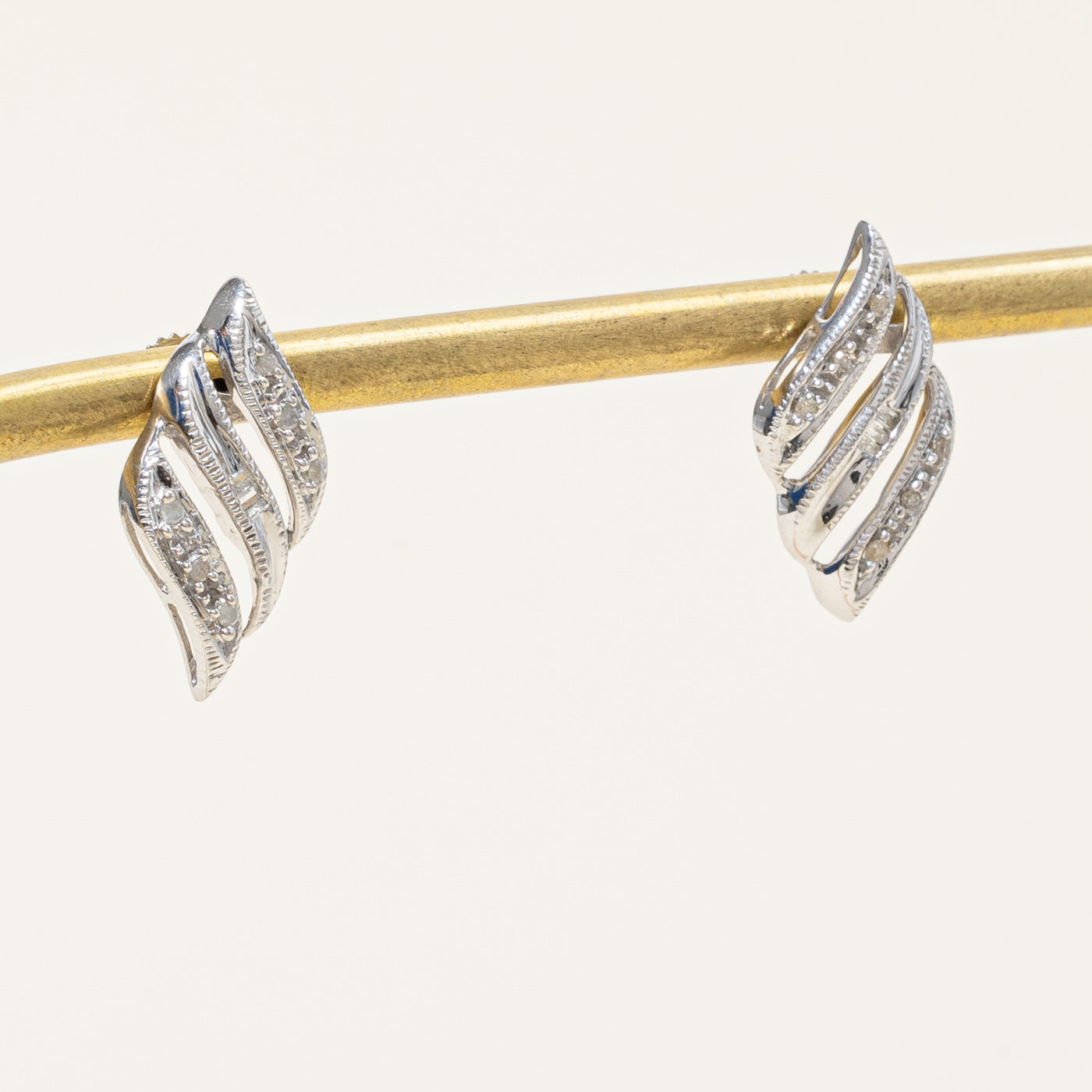 Illusion Set Diamond Earrings | 0.10ctw |