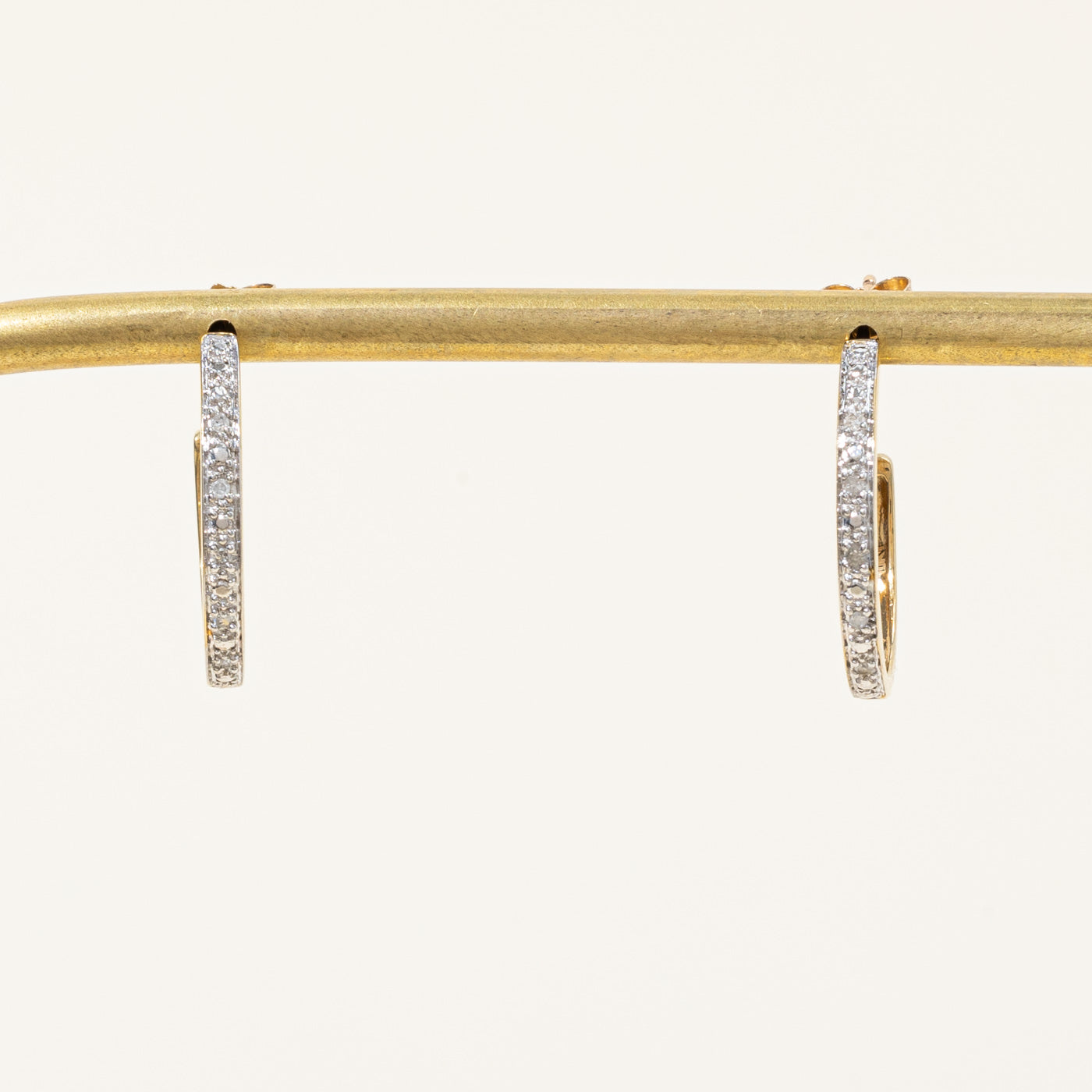 Boucles d'oreilles créoles en diamant | 0,06 ct |