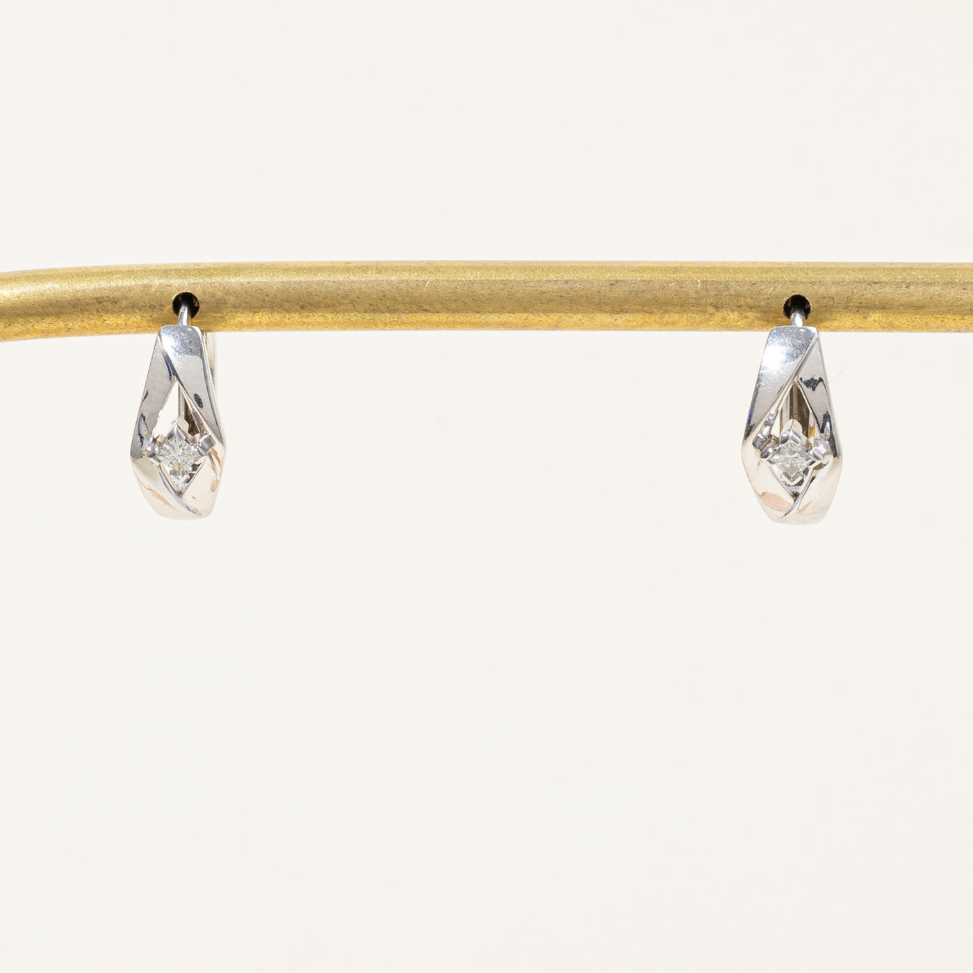 Canadian Diamond Huggie Earrings | 0.08ctw |