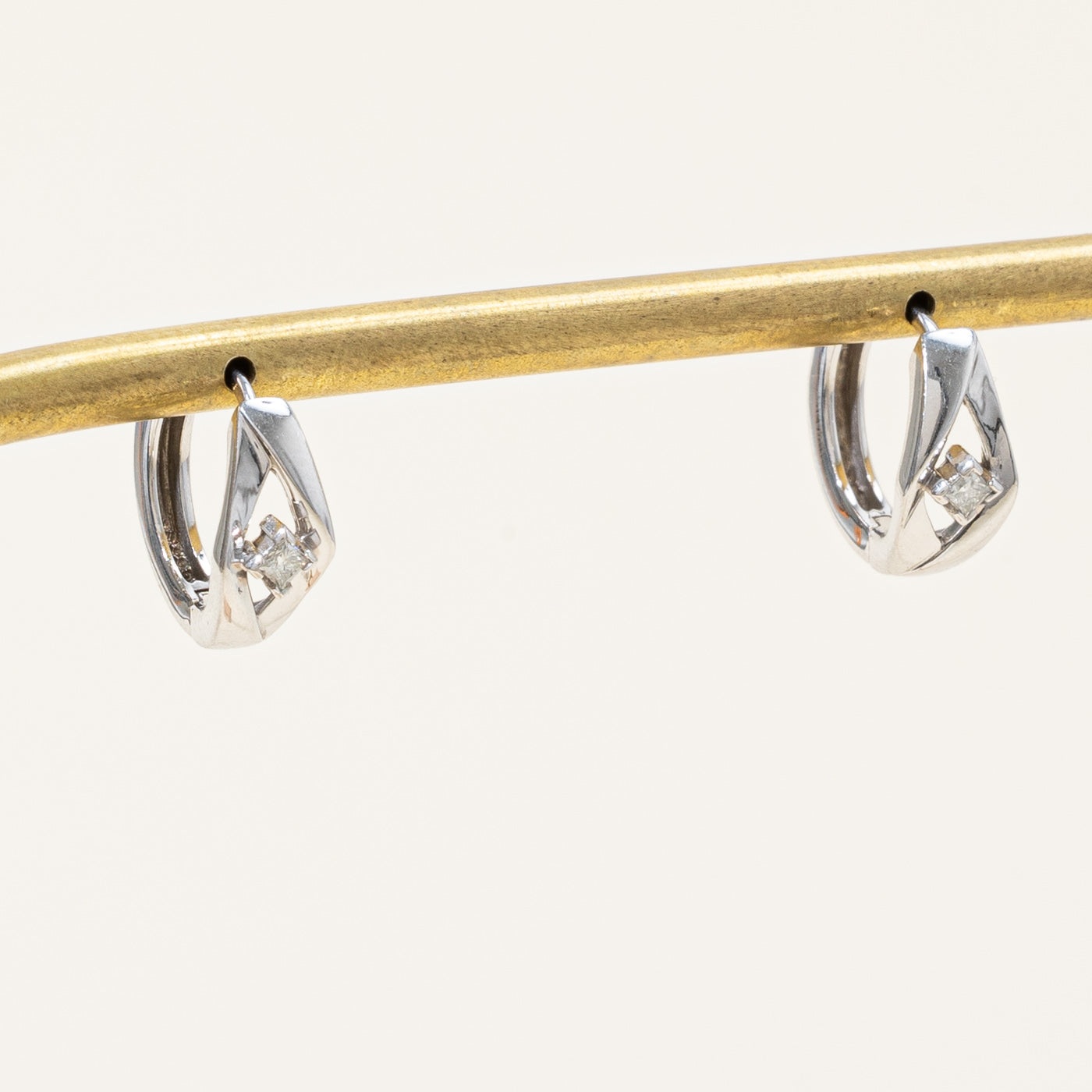 Canadian Diamond Huggie Earrings | 0.08ctw |