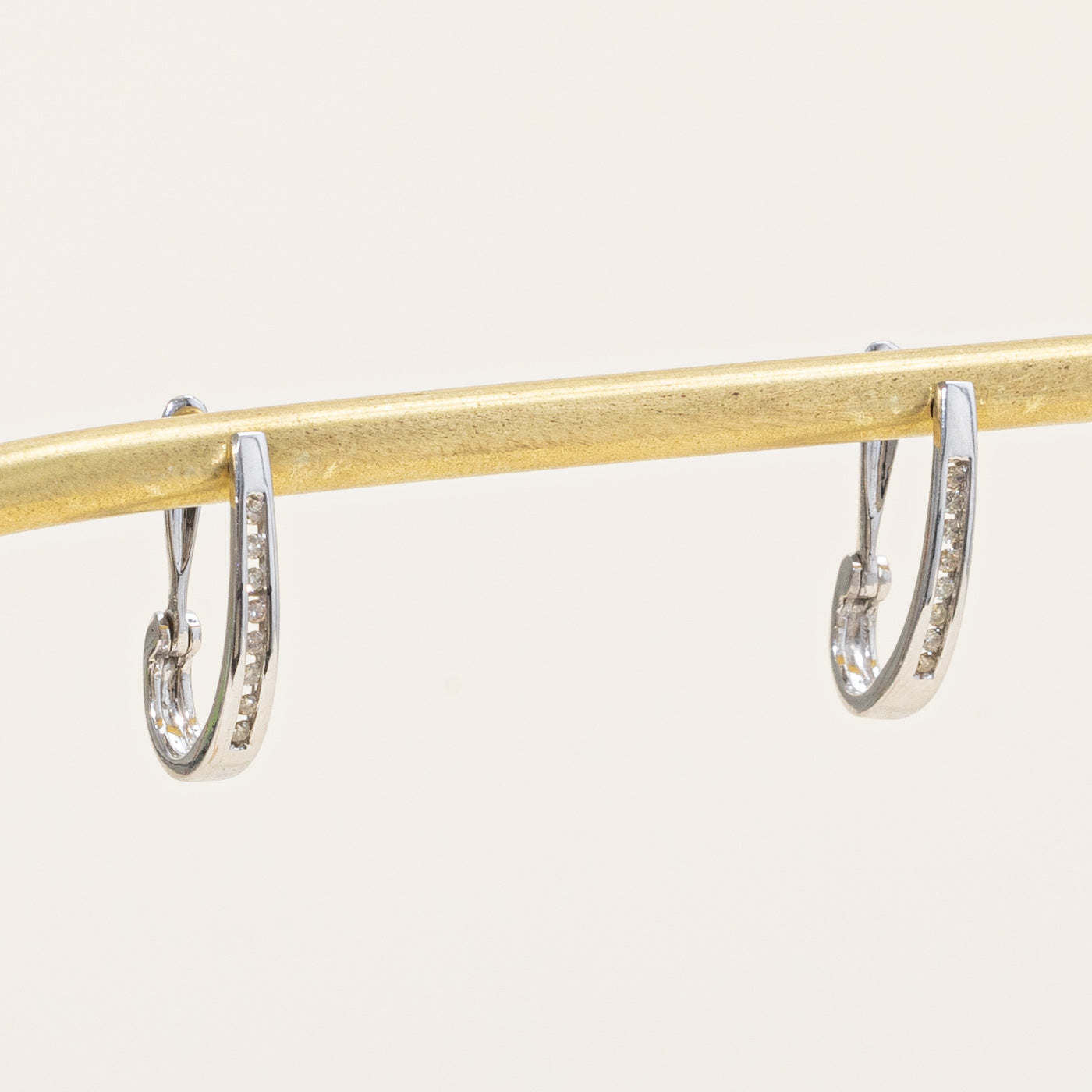 Boucles d'oreilles créoles en diamants | 0,08 ct |