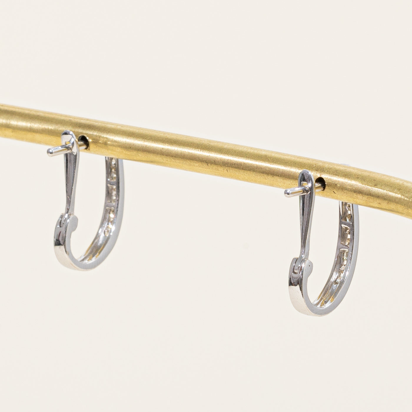 Boucles d'oreilles créoles en diamants | 0,08 ct |