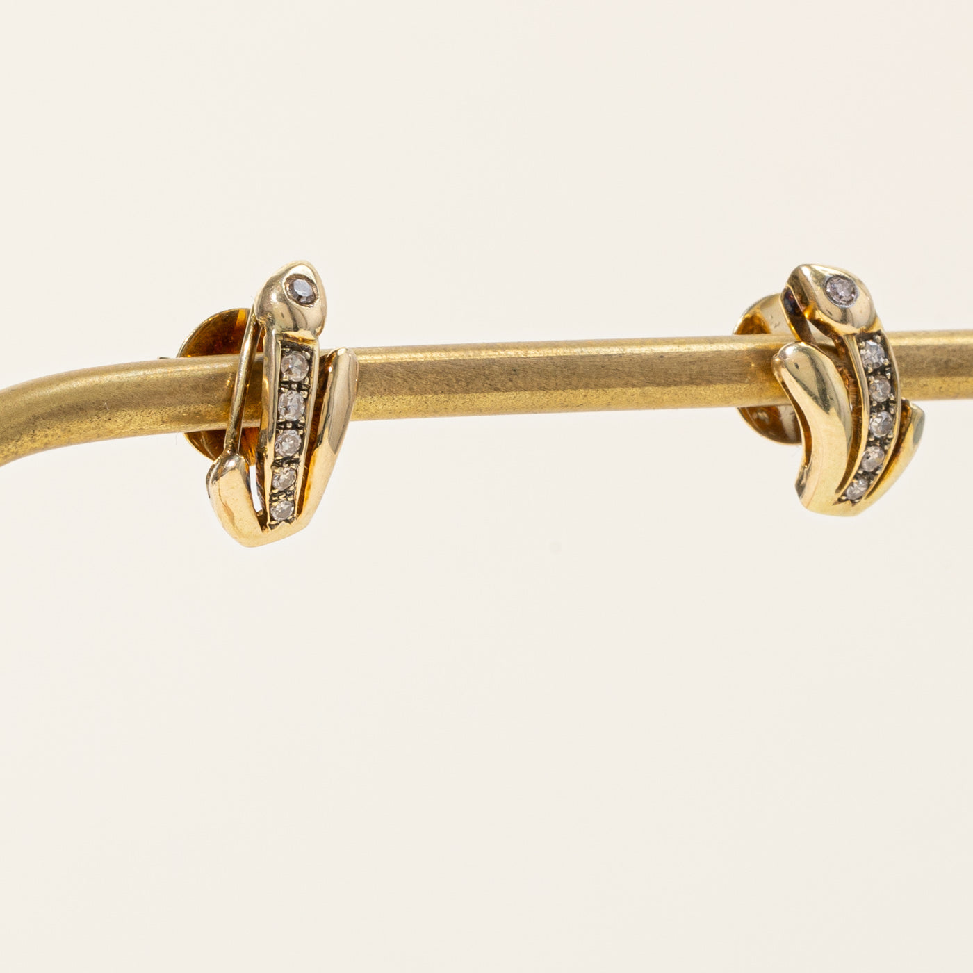 Diamond Abstract Stud Earrings | 0.19ctw |