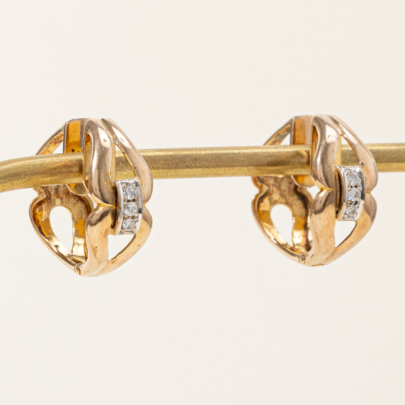 Diamond Loop Hoop Earrings | 0.12ctw |