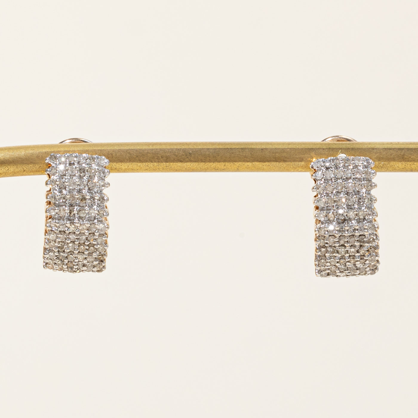 Diamond Cluster Stud Earrings | 0.80ctw |