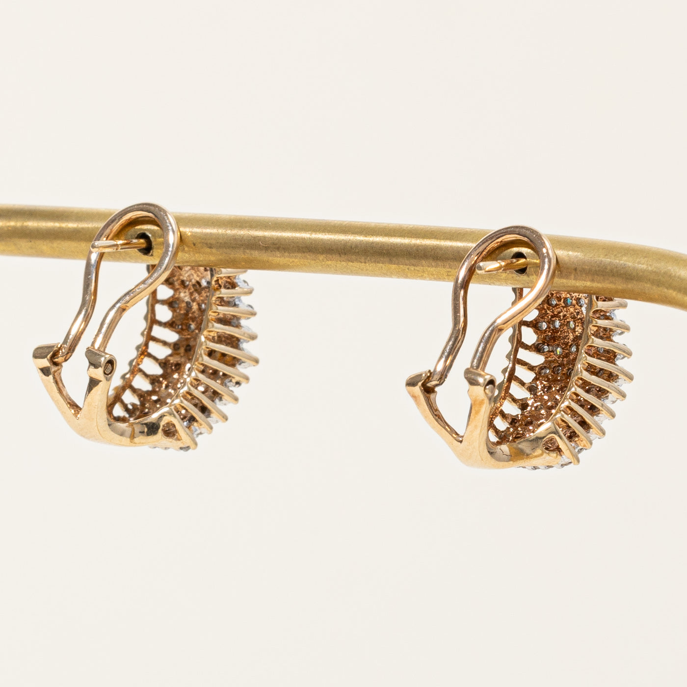 Diamond Cluster Stud Earrings | 0.80ctw |