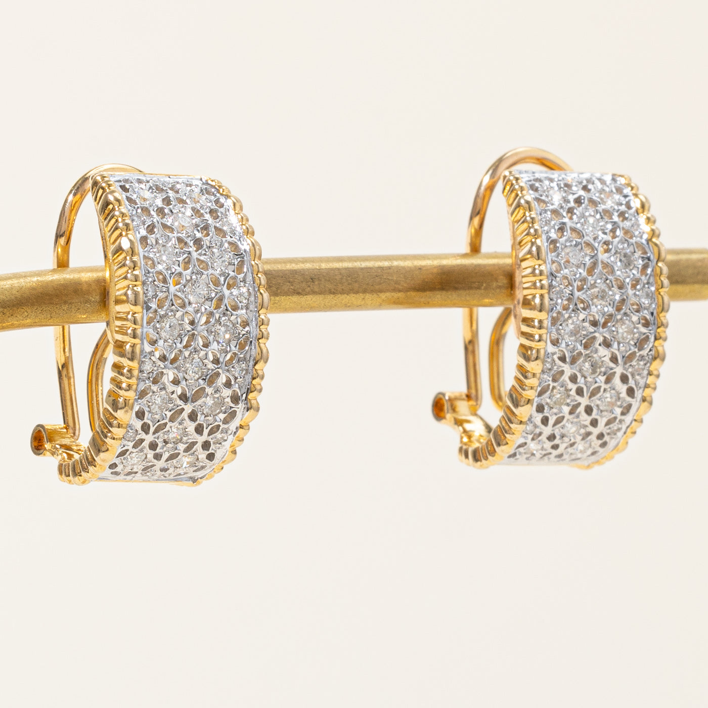 Diamond Lattice Stud Earrings | 0.44ctw |