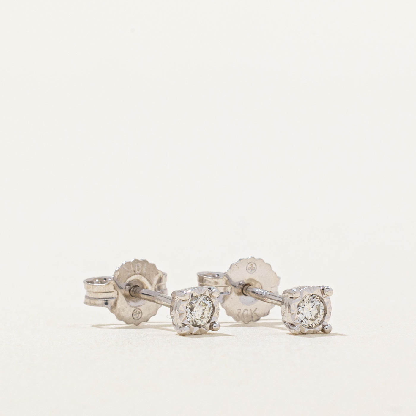 Illusion Set Diamond Stud Earrings | 0.11ctw |