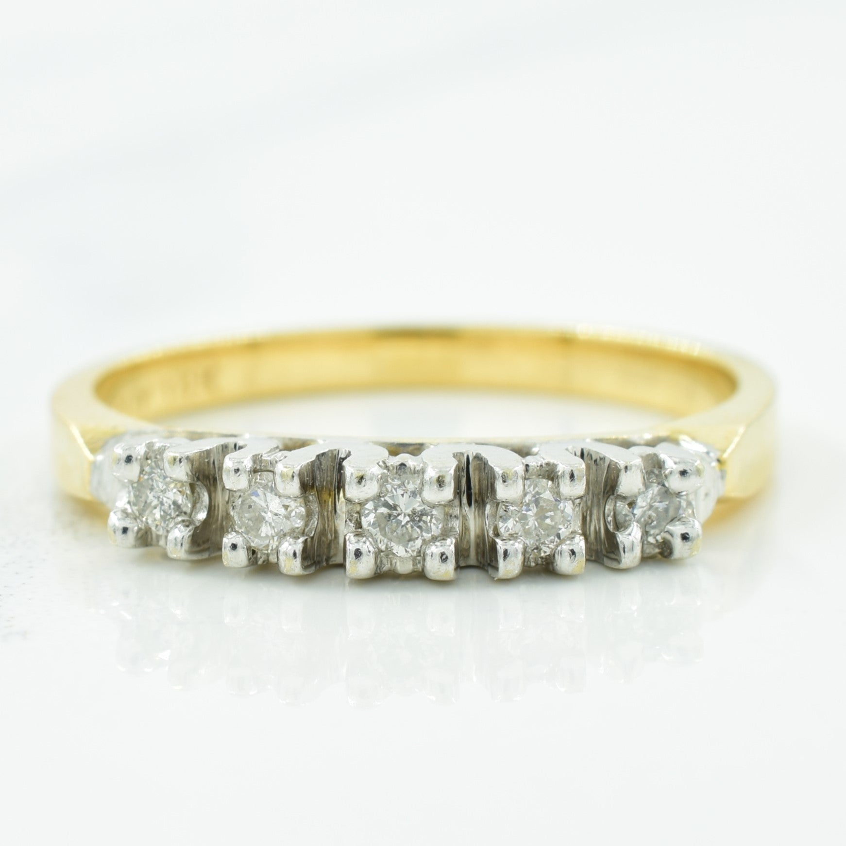 Five Stone Diamond Ring | 0.10ctw | SZ 6.25 |