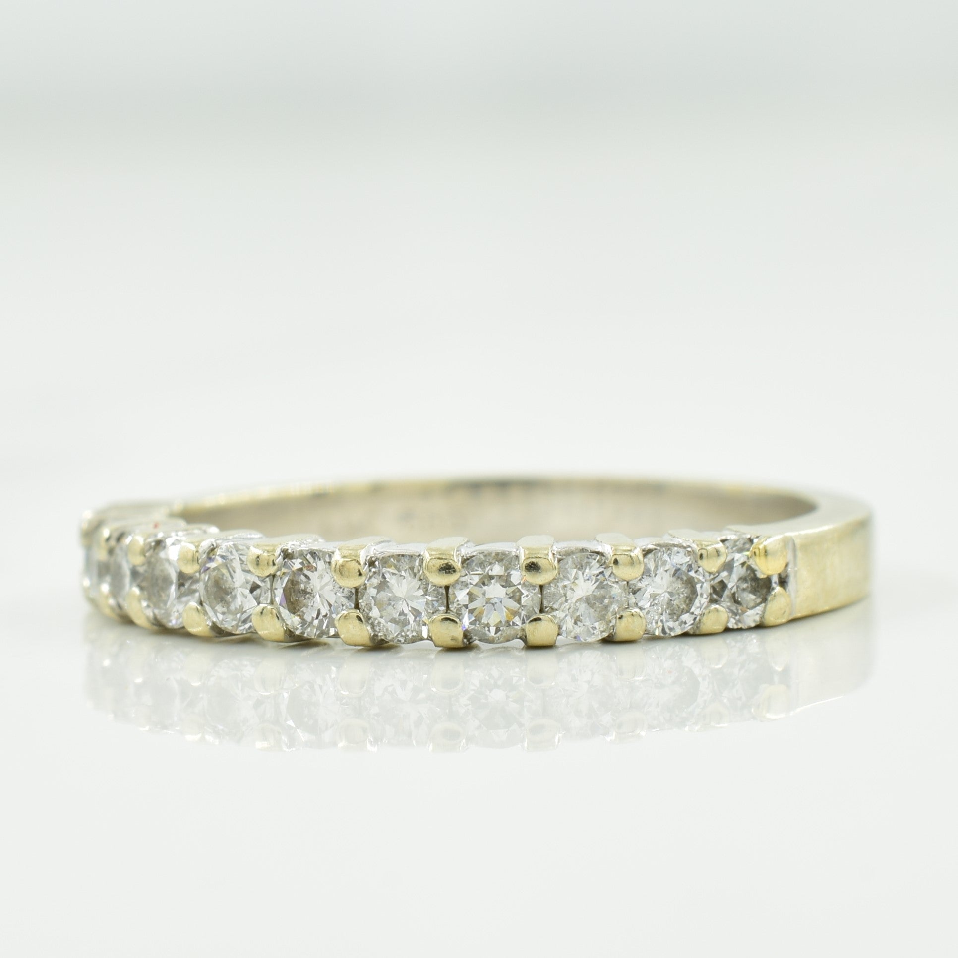 Semi Eternity Diamond Ring | 0.48ctw | SZ 6.25 |