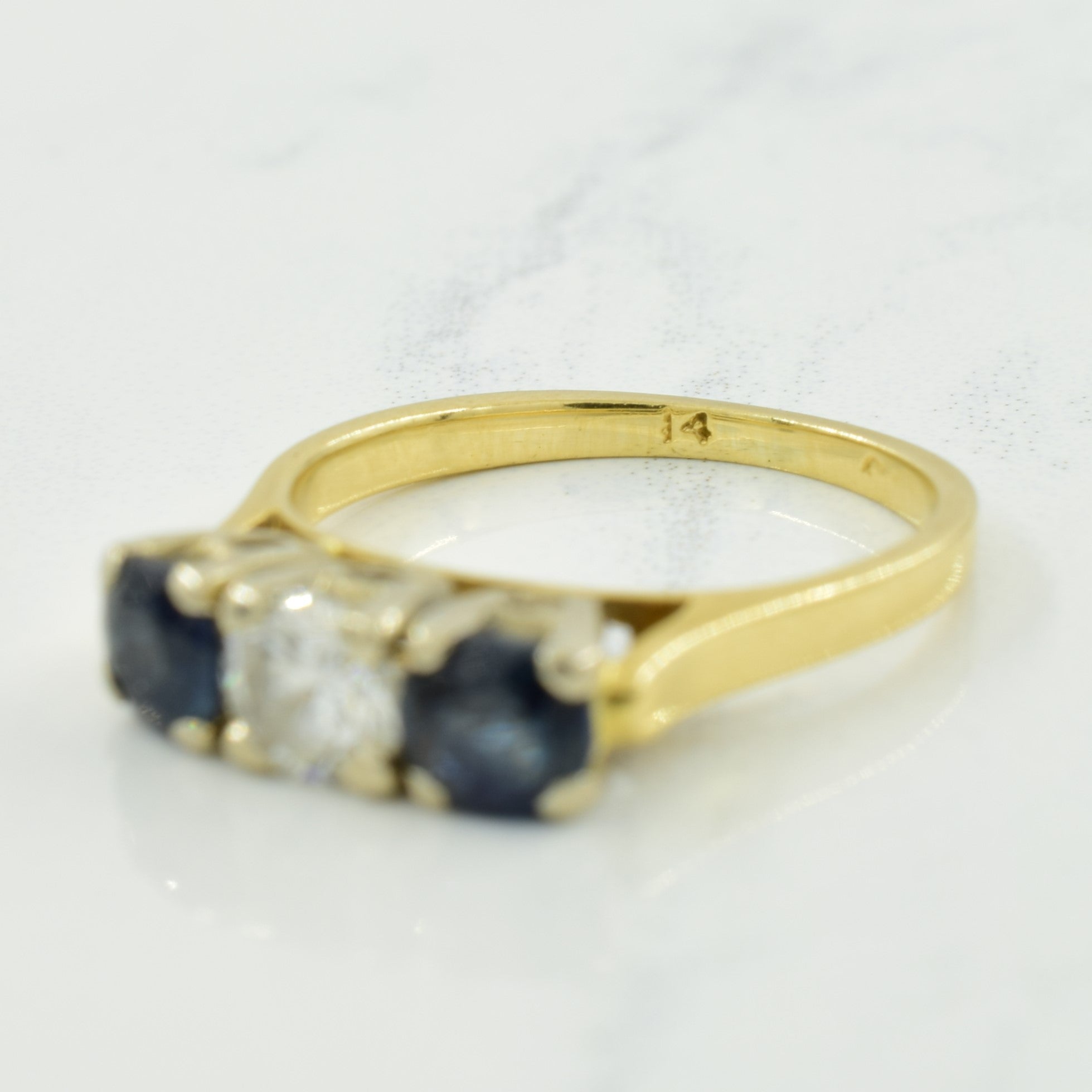 Sapphire & Diamond Ring | 0.60ctw, 0.33ct | SZ 4.25 |