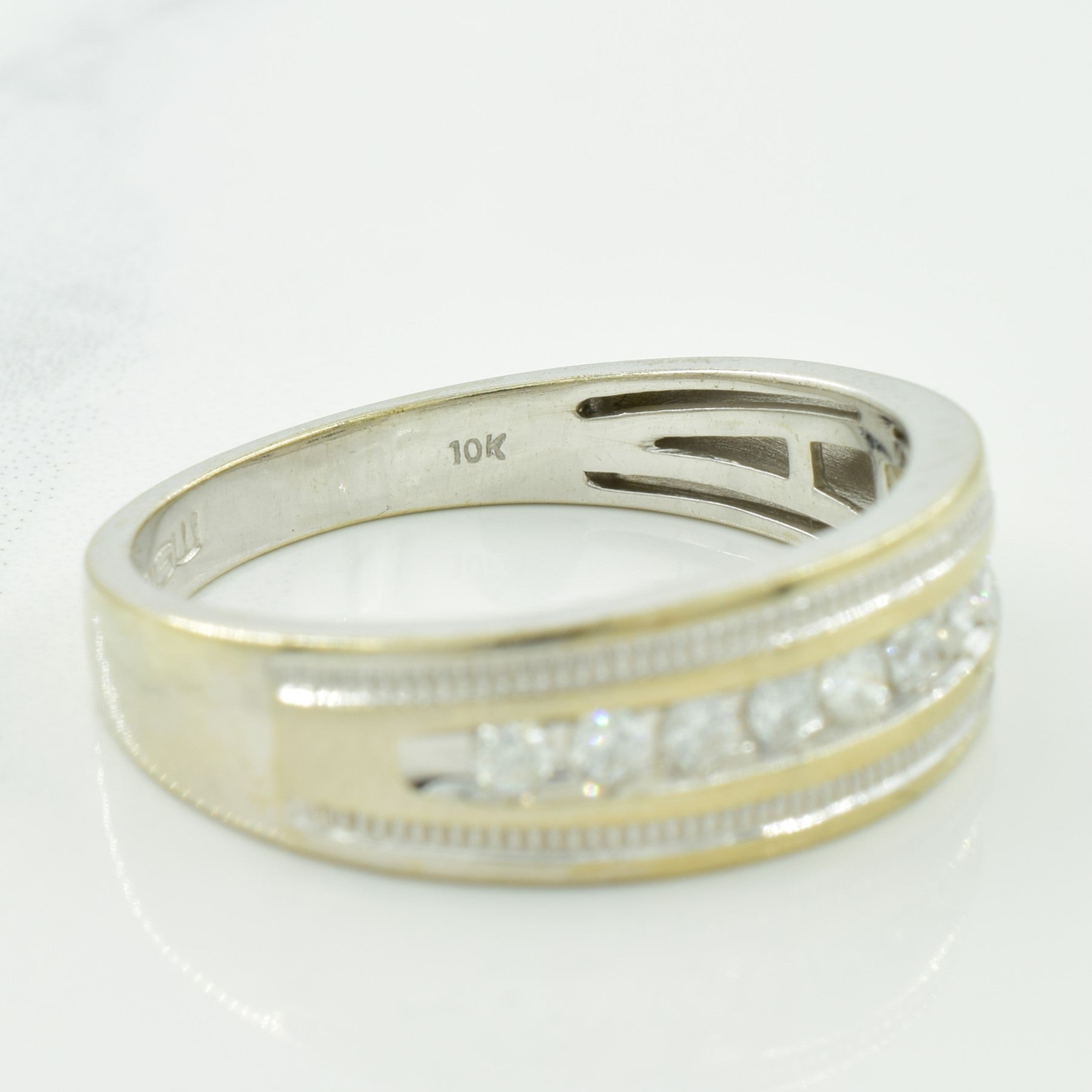 Channel Set Diamond Ring | 0.25ctw | SZ 10.5 |