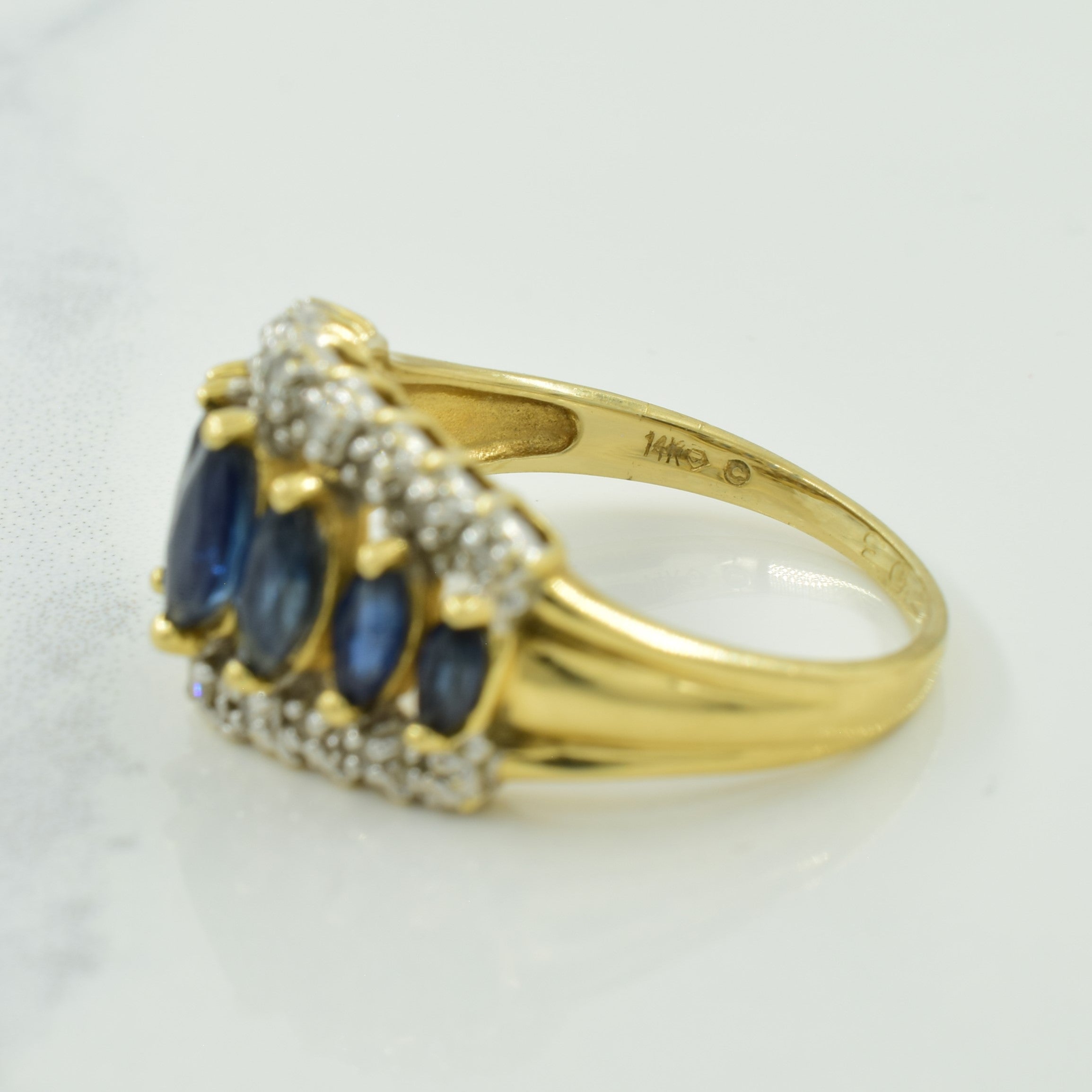Sapphire & Diamond Ring | 1.28ctw, 0.23ctw | SZ 8.5 |