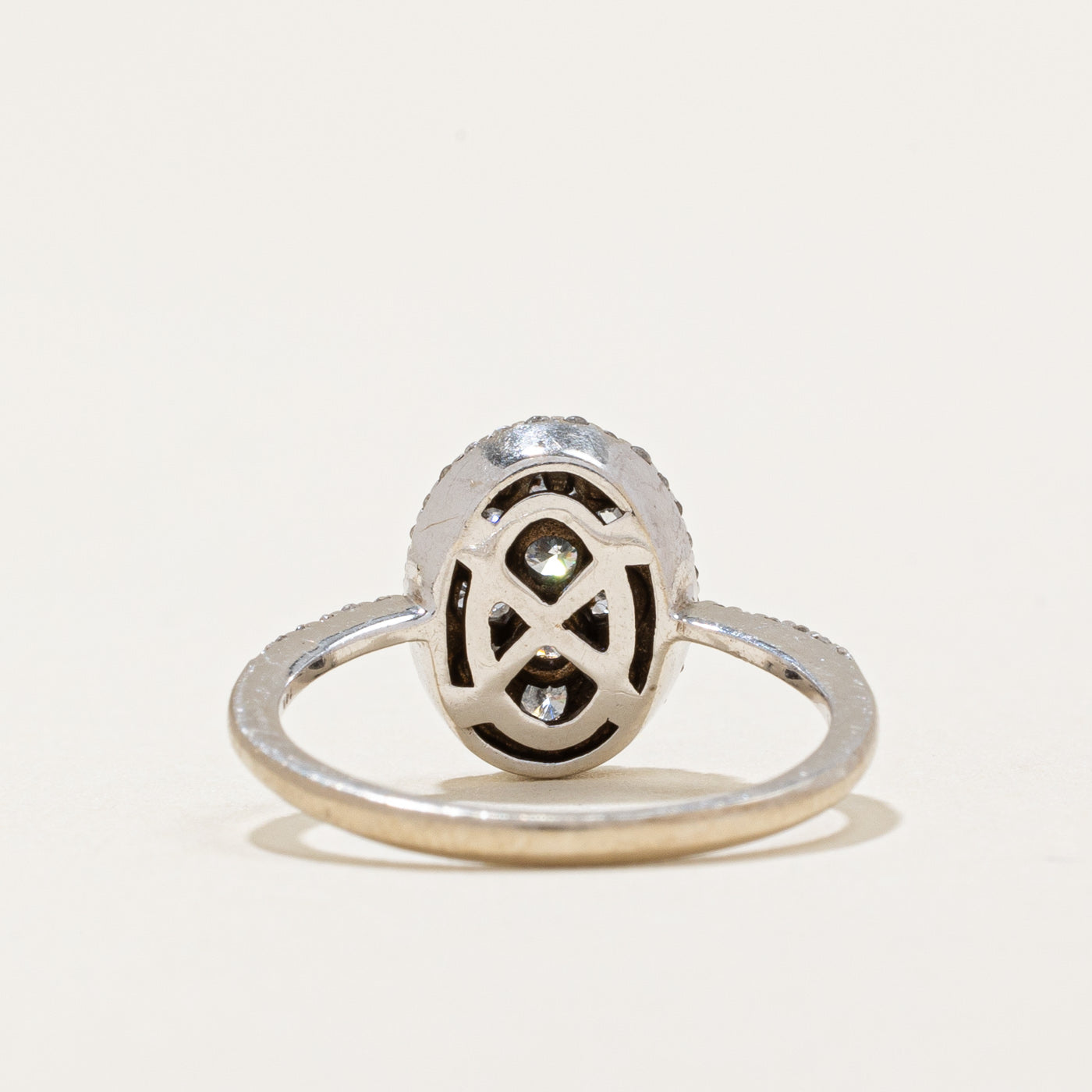 Bague sertie de diamants ovales | 0,52 ct | Taille 4 |