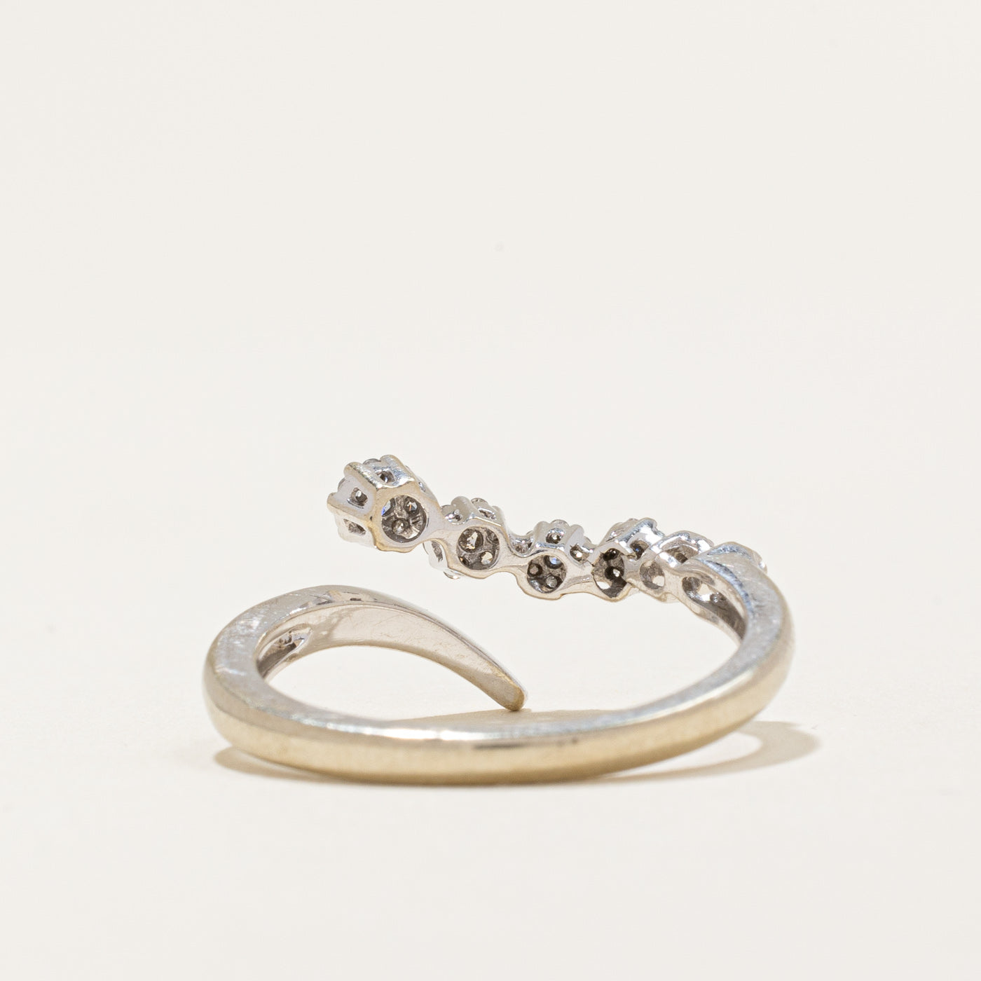 Diamond Bypass Ring | 0.12ctw | SZ 7.25 |