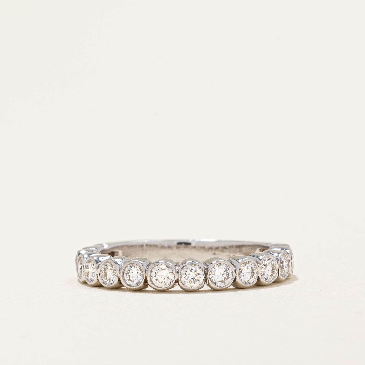 Diamond Semi Eternity Ring | 0.73ctw | SZ 7.75 |