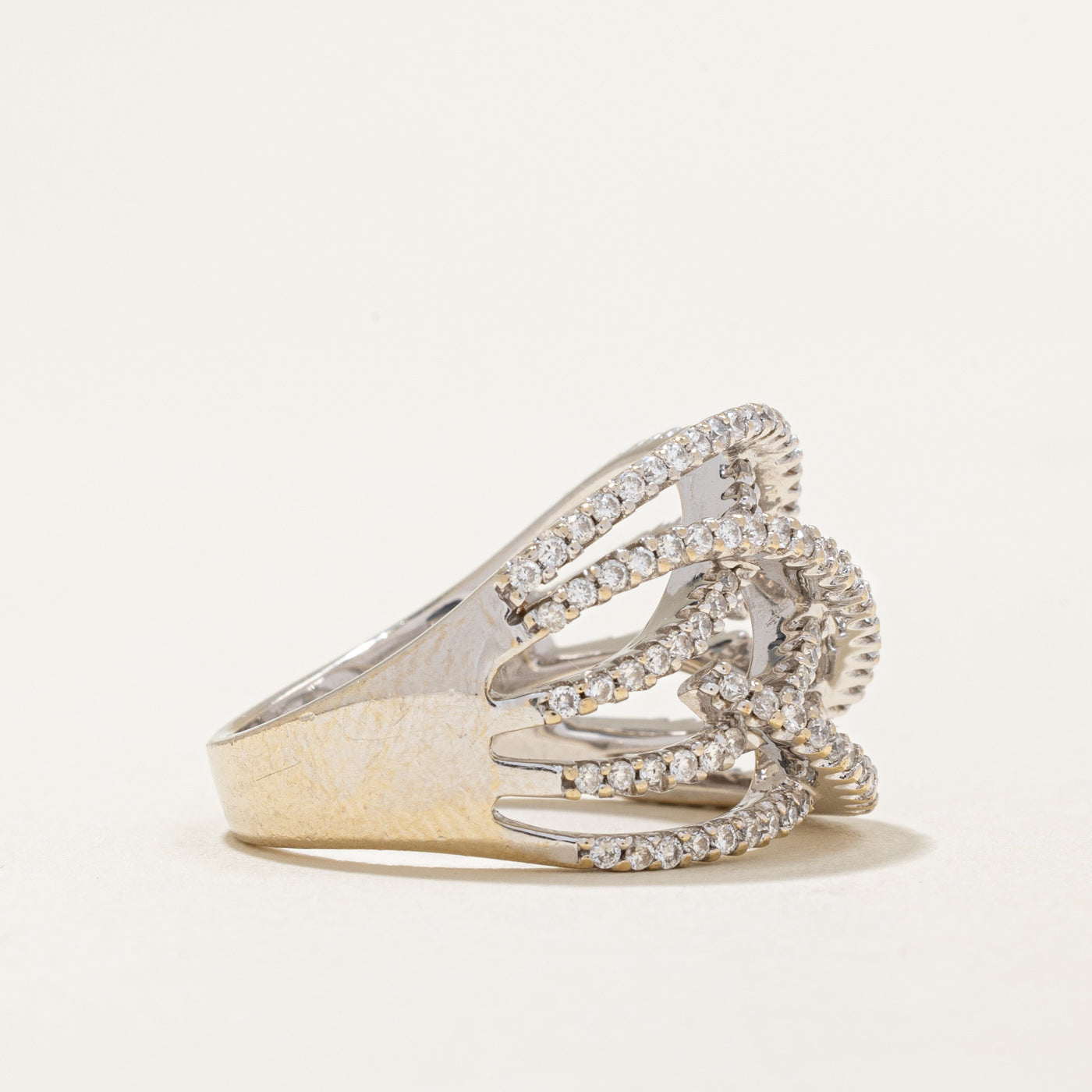 Diamond Cocktail Ring | 0.65ctw | SZ 6.75 |