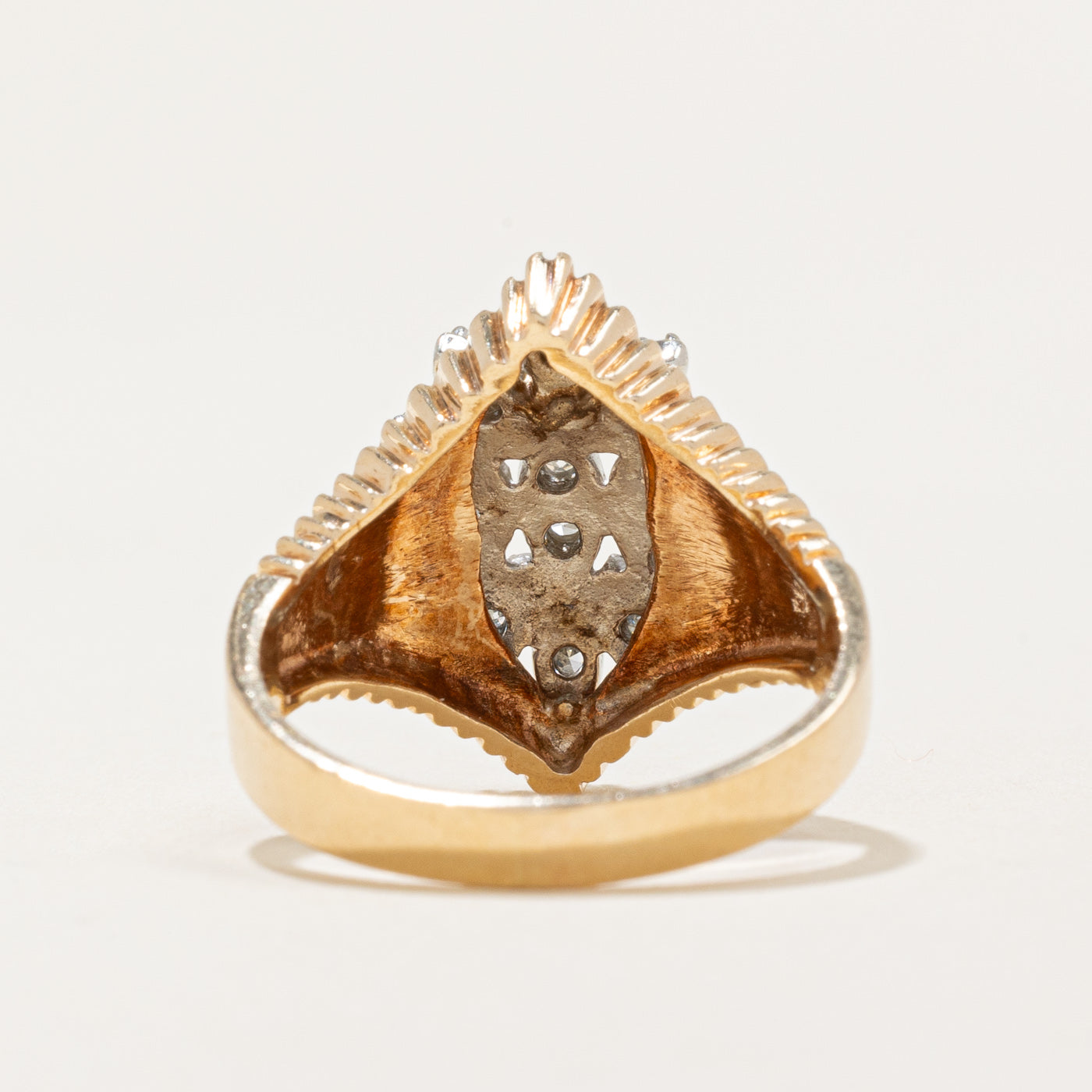 Bague cocktail en diamants | 0,22 ct | Taille 6,75 |