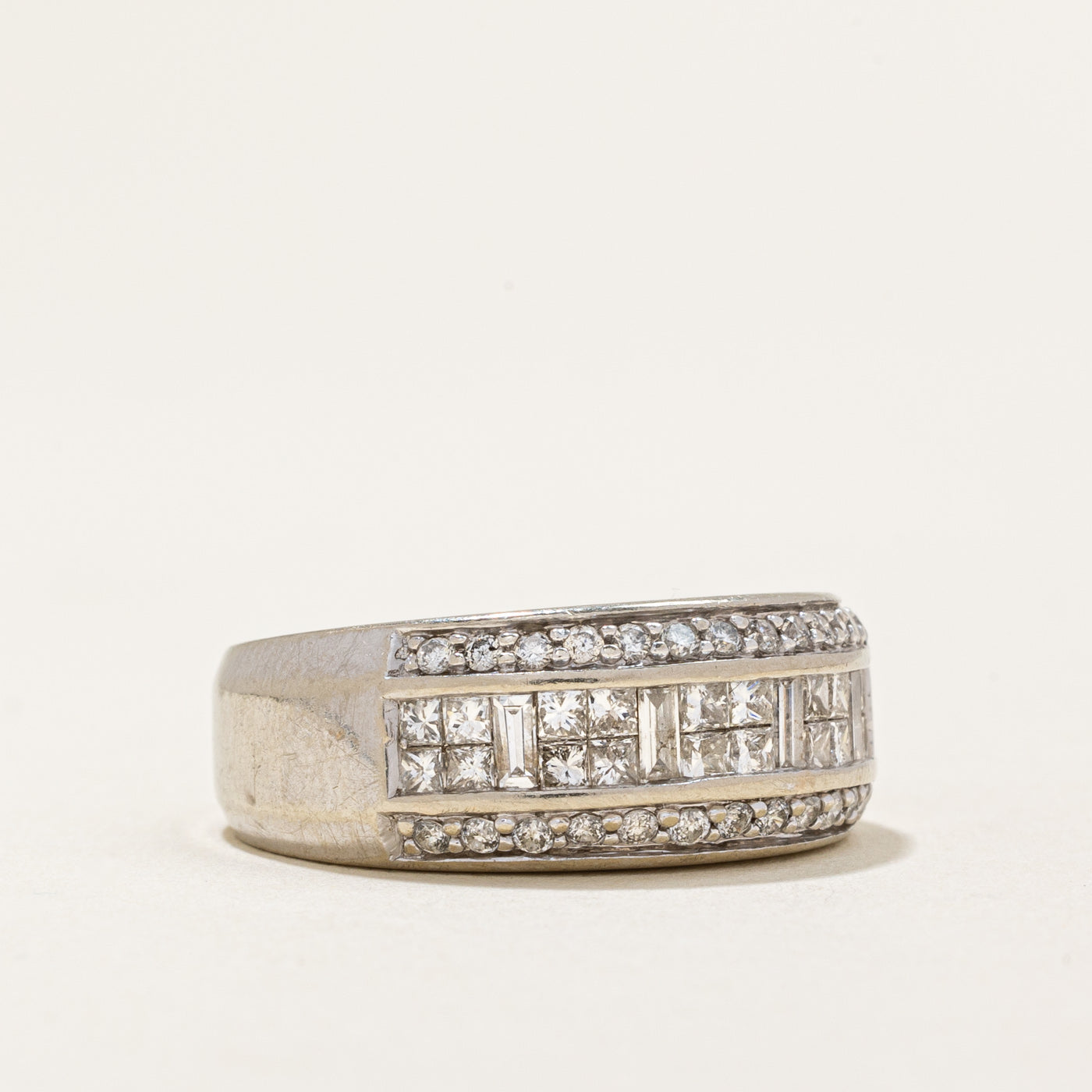 Diamond Cocktail Ring | 0.96ctw | SZ 6.75 |