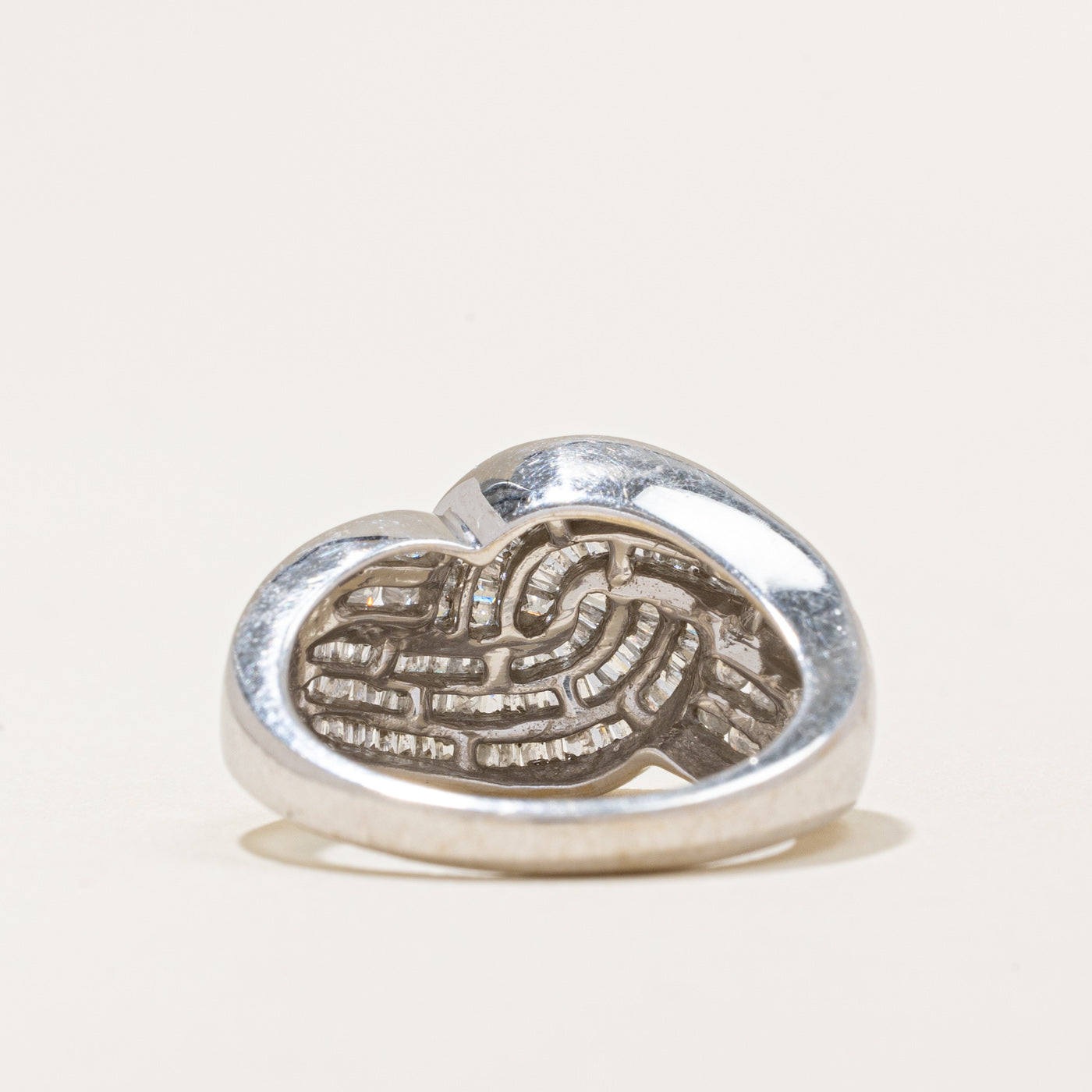 Channel Set Diamond Cocktail Ring | 1.35ctw | SZ 6.75 |