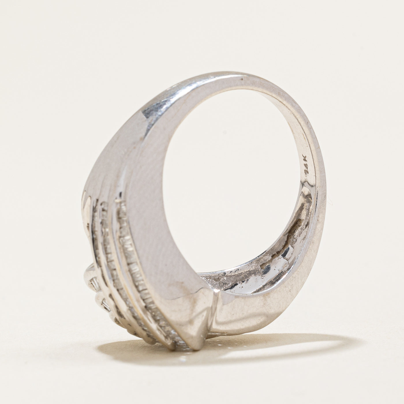 Channel Set Diamond Cocktail Ring | 1.35ctw | SZ 6.75 |