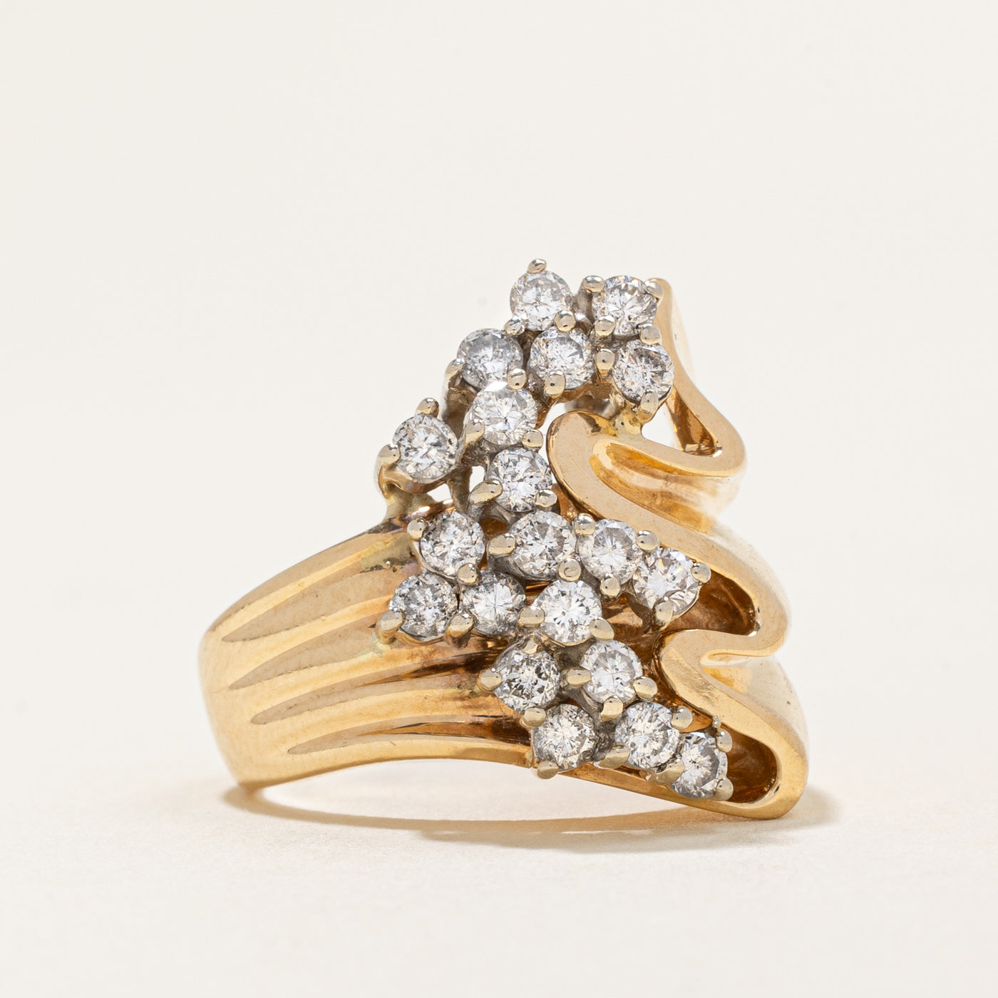 Diamond Cocktail Ring | 0.85ctw | SZ 6 |