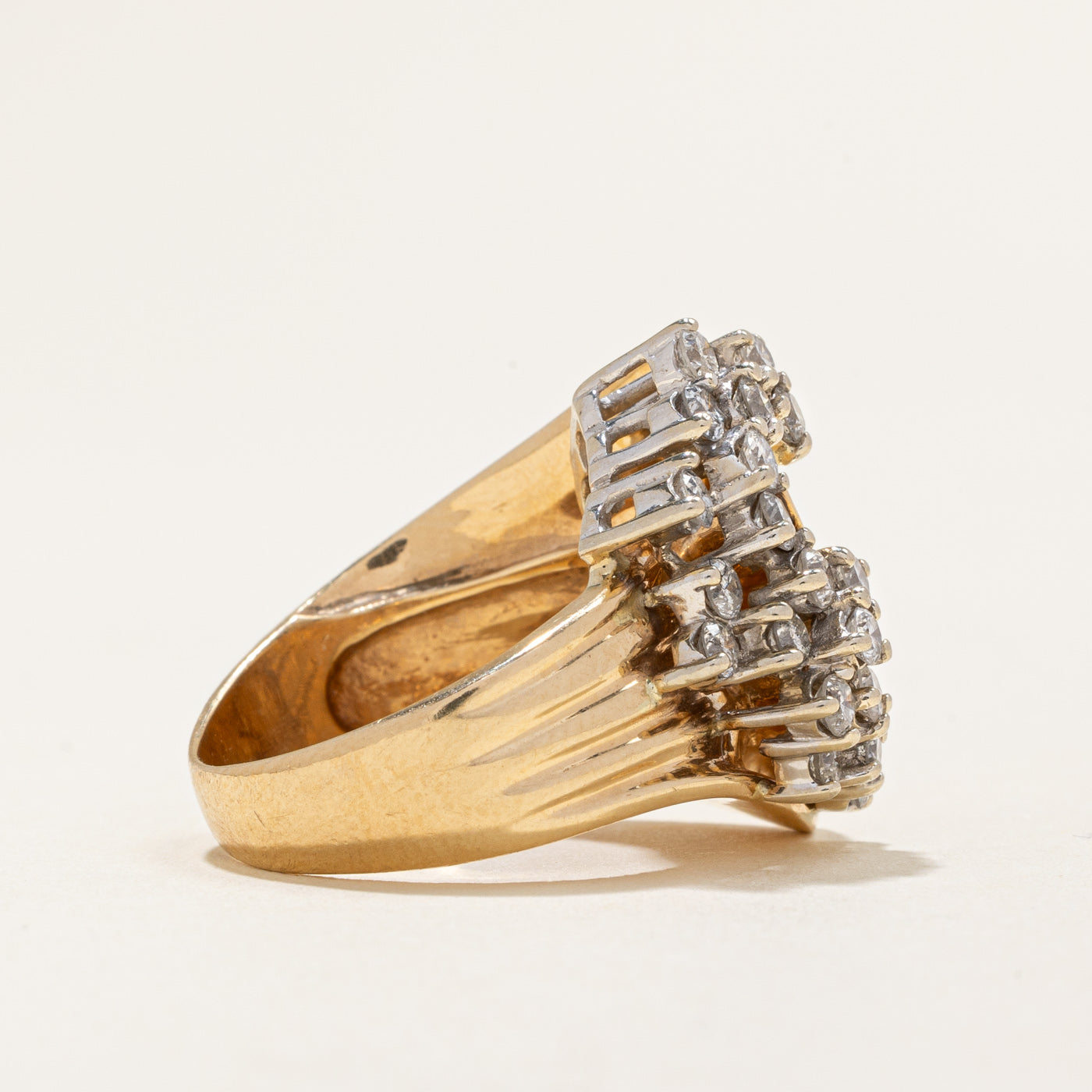 Diamond Cocktail Ring | 0.85ctw | SZ 6 |