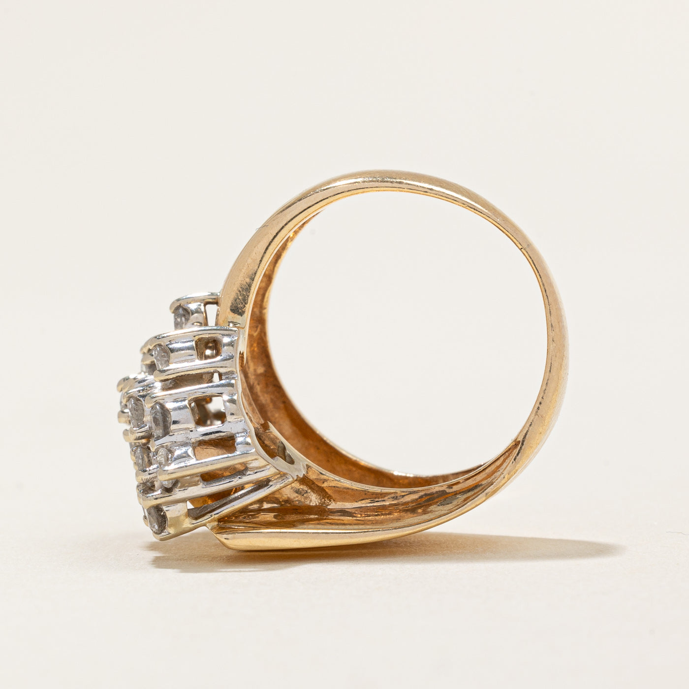 Diamond Cocktail Ring | 0.85ctw | SZ 6 |