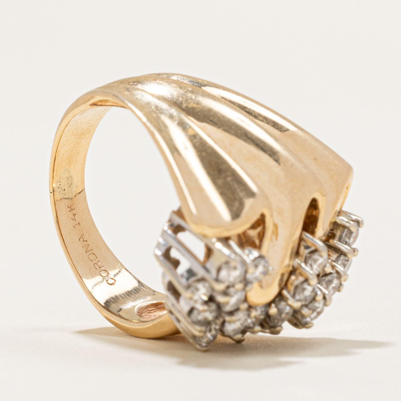 Diamond Cocktail Ring | 0.85ctw | SZ 6 |