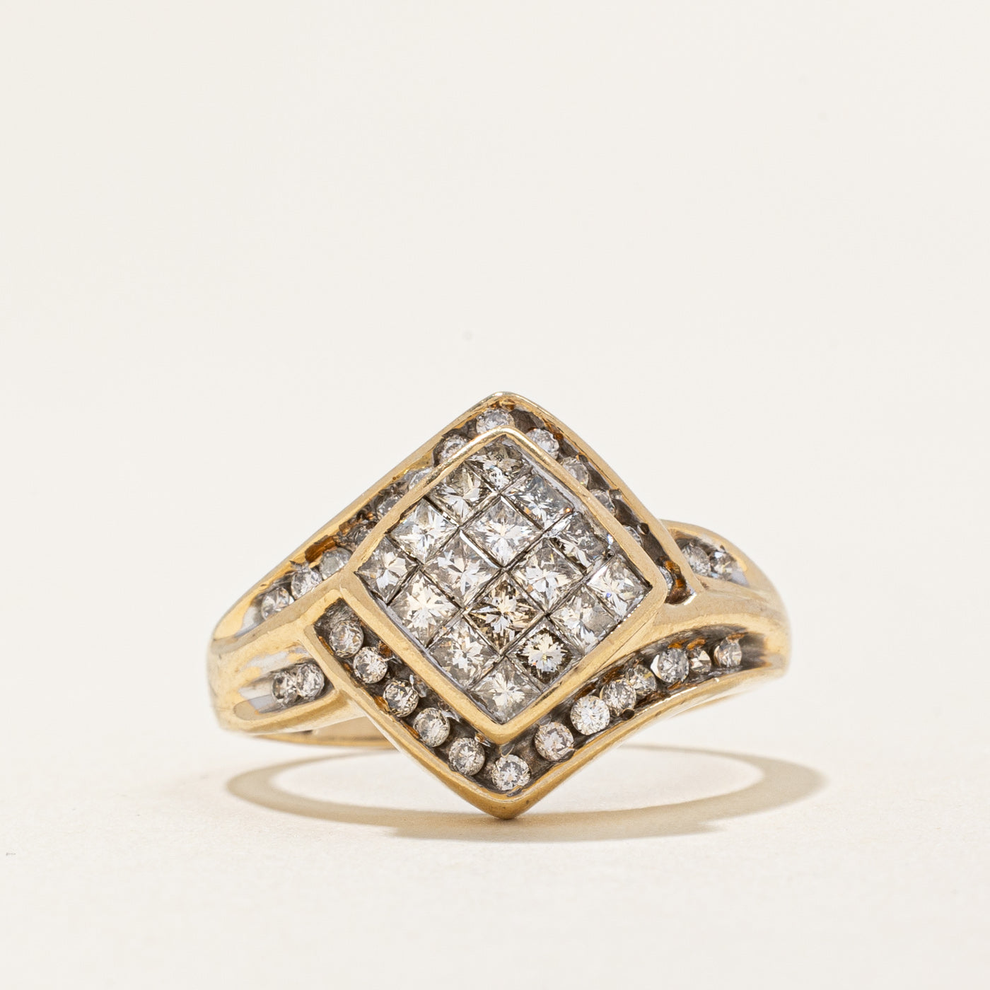 Diamond Cocktail Ring | 1.02ctw | SZ 7 |