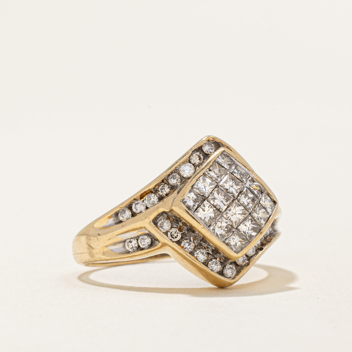 Diamond Cocktail Ring | 1.02ctw | SZ 7 |