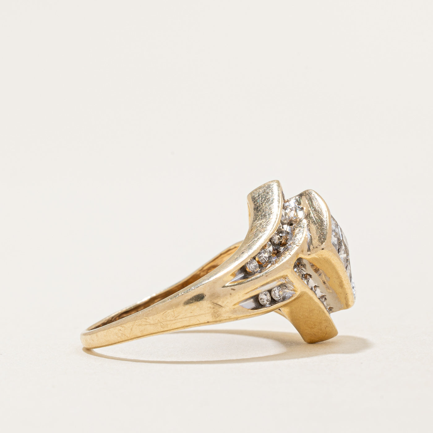 Diamond Cocktail Ring | 1.02ctw | SZ 7 |