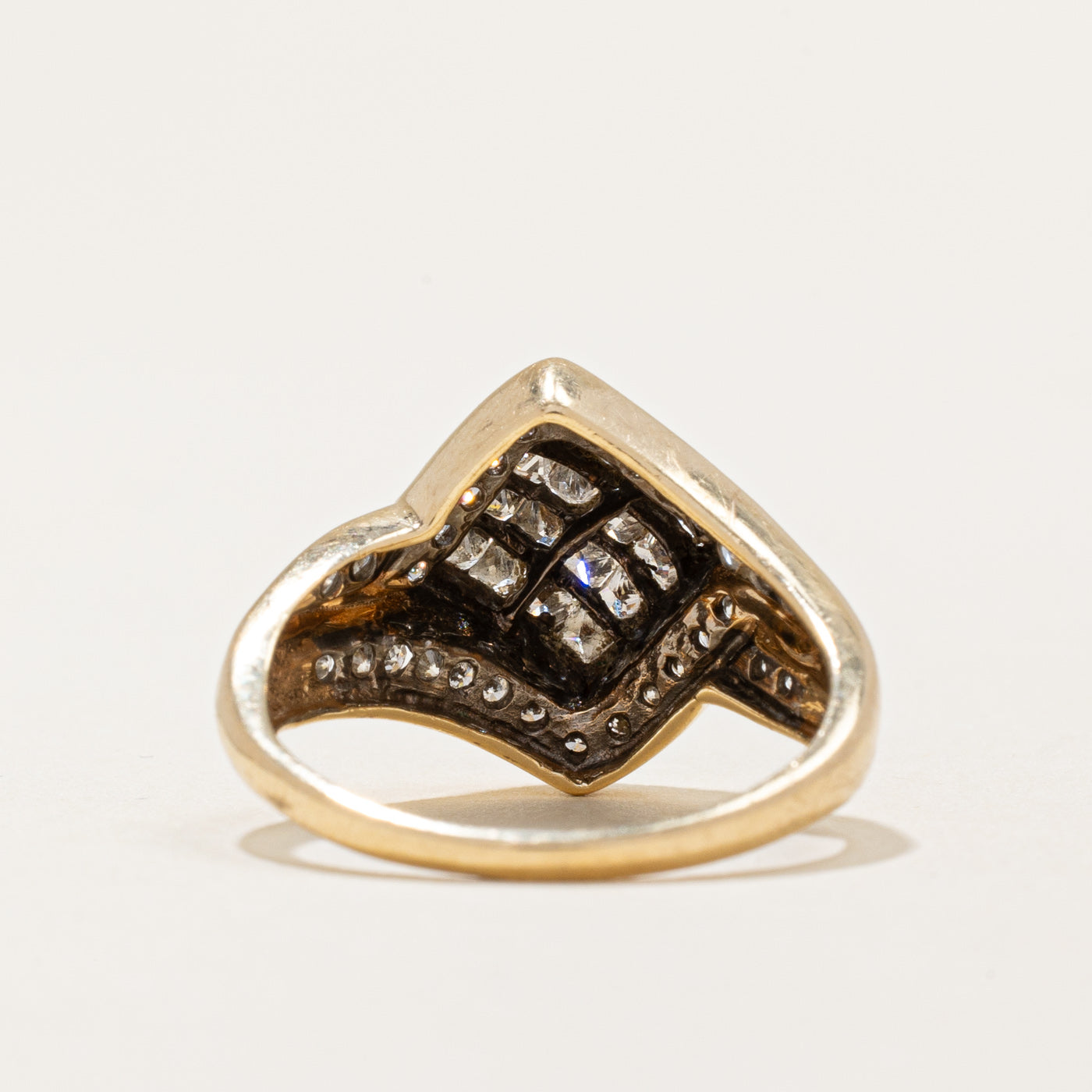 Diamond Cocktail Ring | 1.02ctw | SZ 7 |