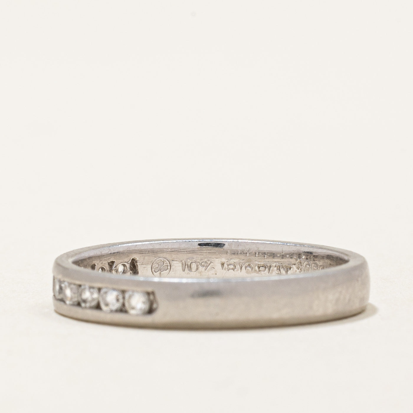Channel Set Semi Eternity Diamond Ring | 0.23ctw | SZ 5.75 |