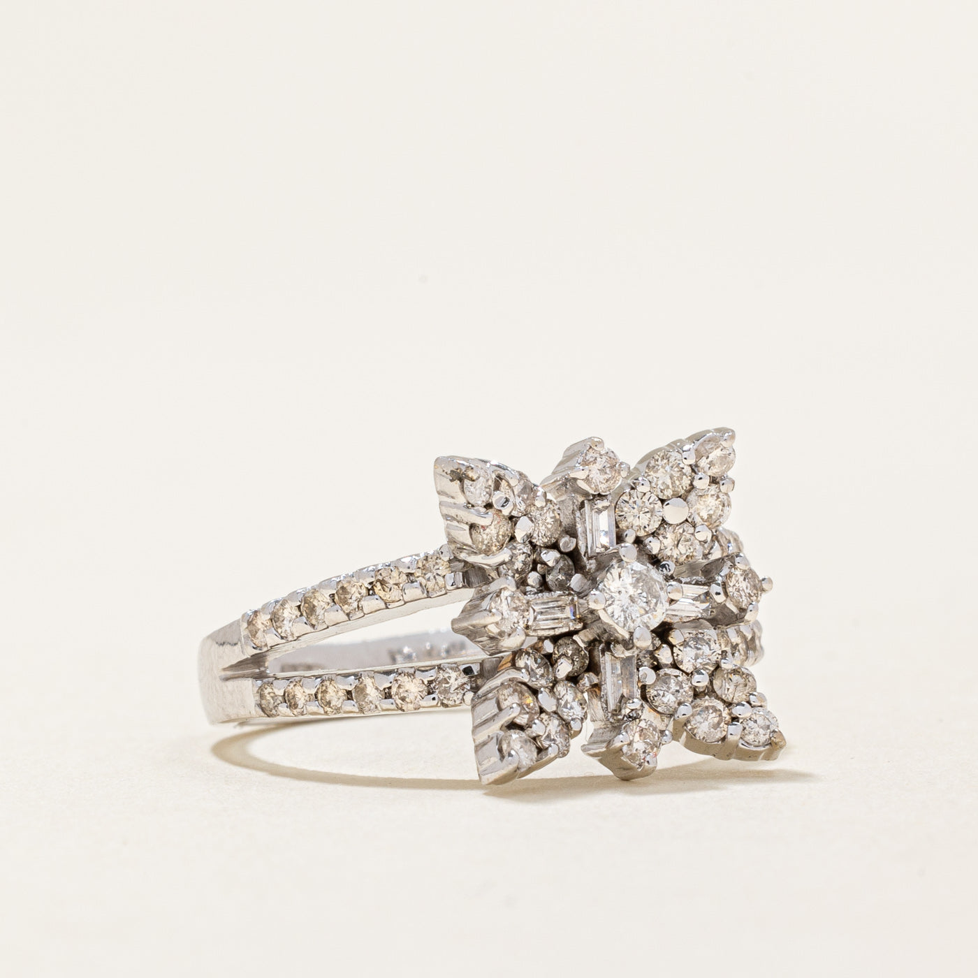 Diamond Cocktail Ring | 0.64ctw | SZ 7 |