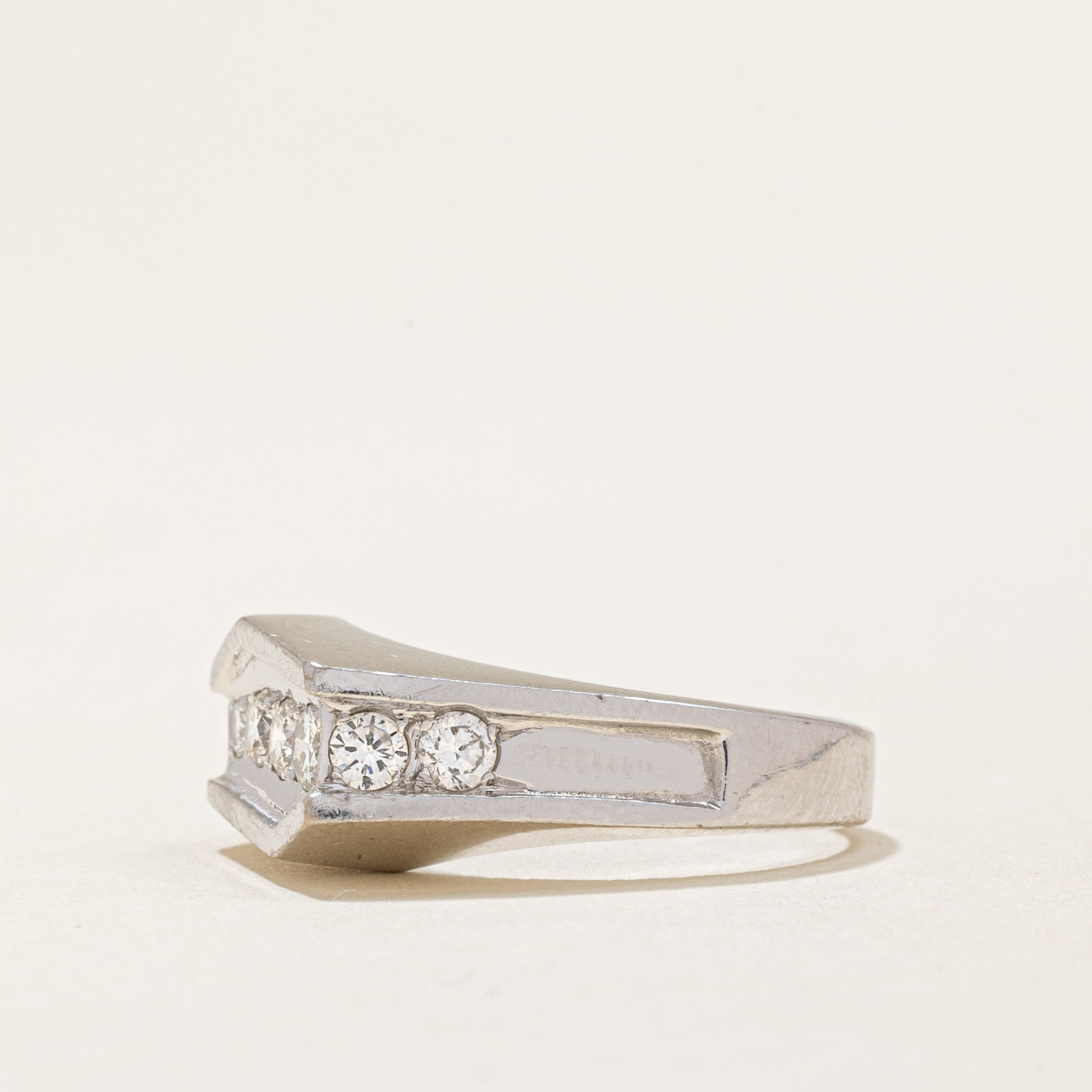 Diamond Geometric Design Ring | 0.42ctw | SZ 6 |