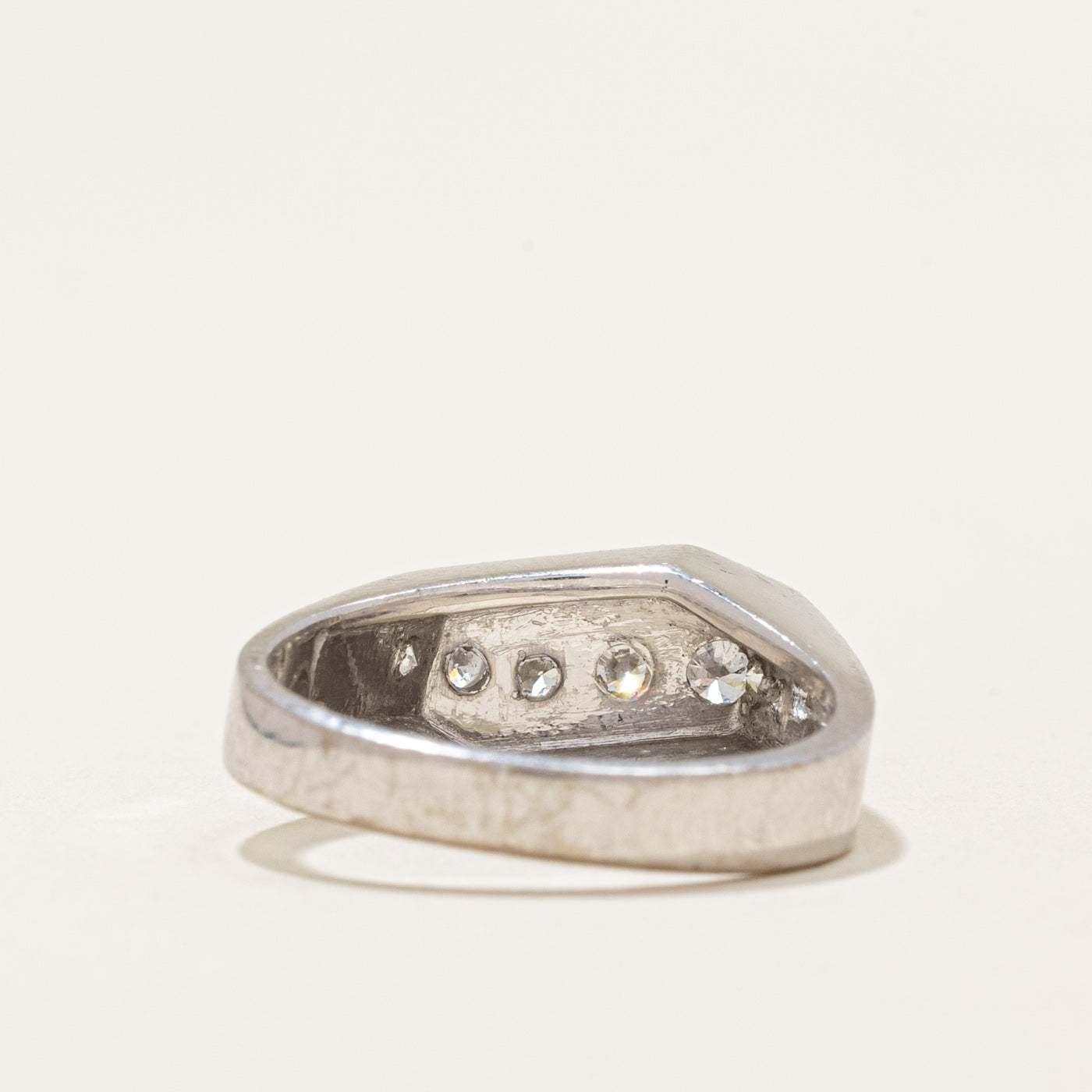 Diamond Geometric Design Ring | 0.42ctw | SZ 6 |