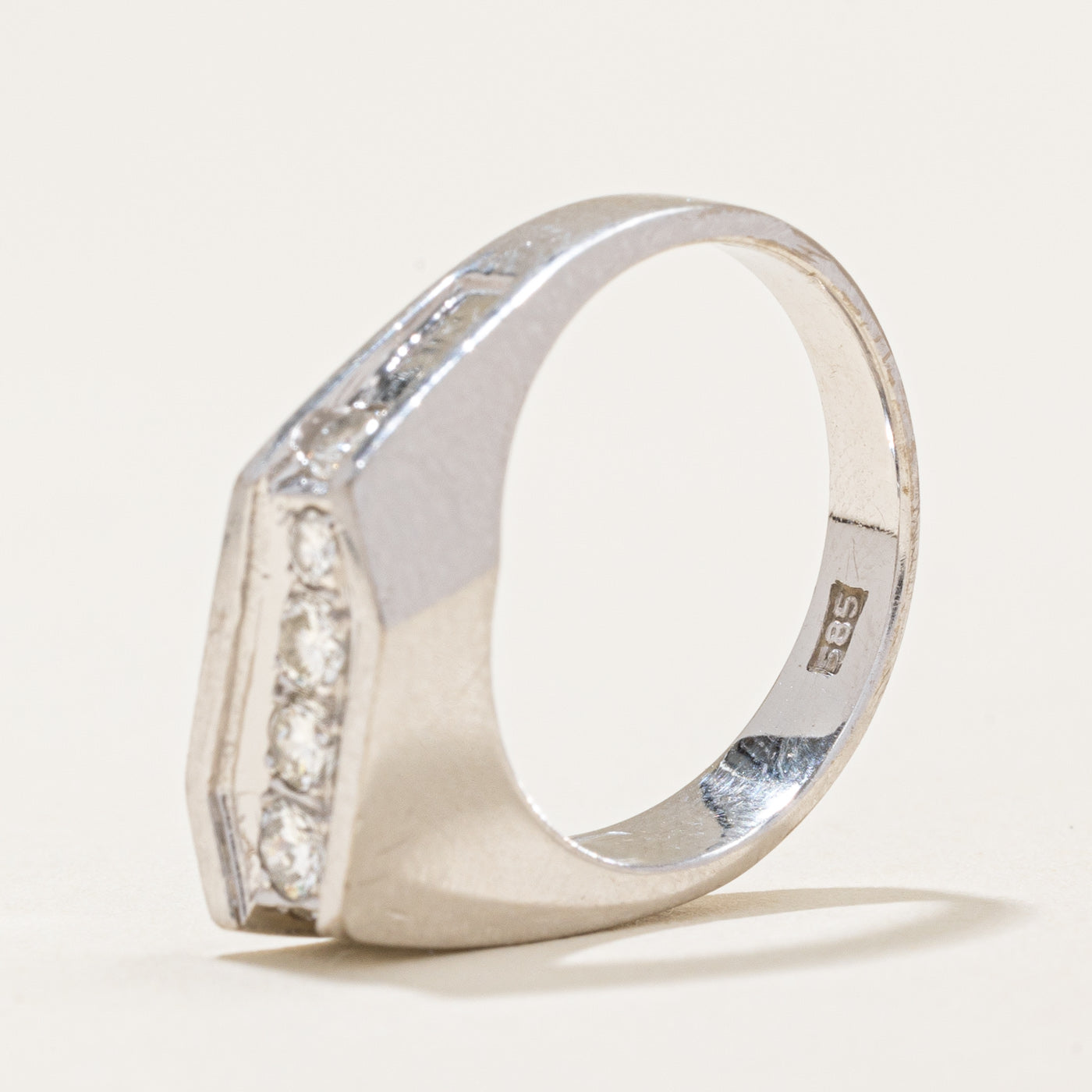 Diamond Geometric Design Ring | 0.42ctw | SZ 6 |
