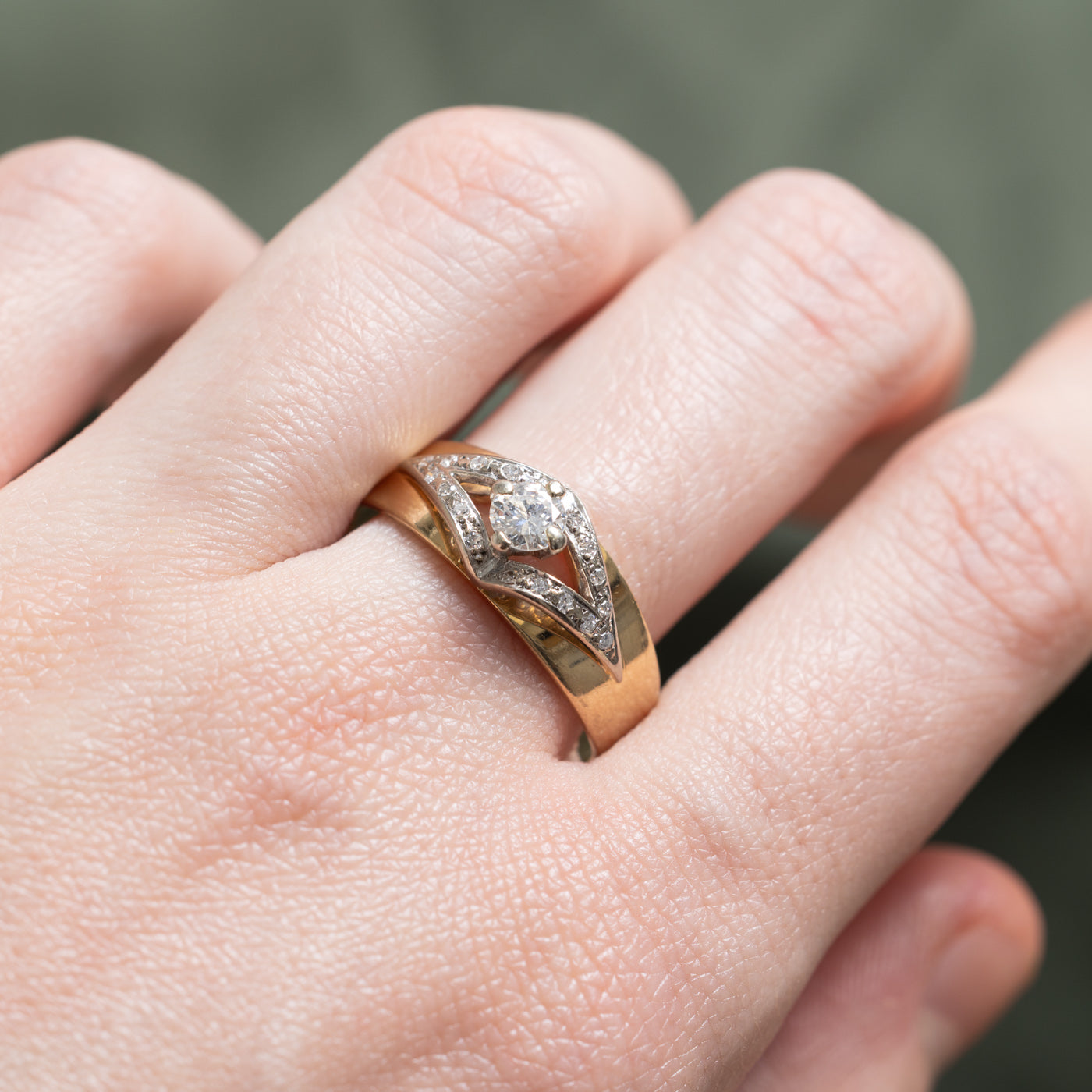 Rhombus Design Diamond Ring | 0.43ctw | SZ 11.25