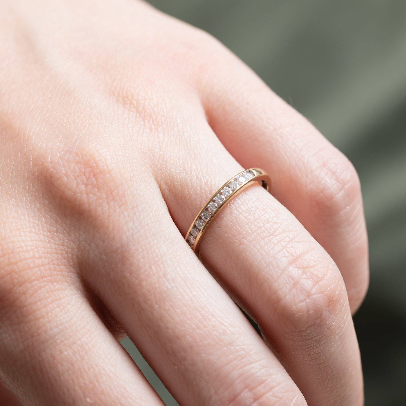 Channel Set Semi Eternity Diamond Band | 0.20ctw | SZ 6.5