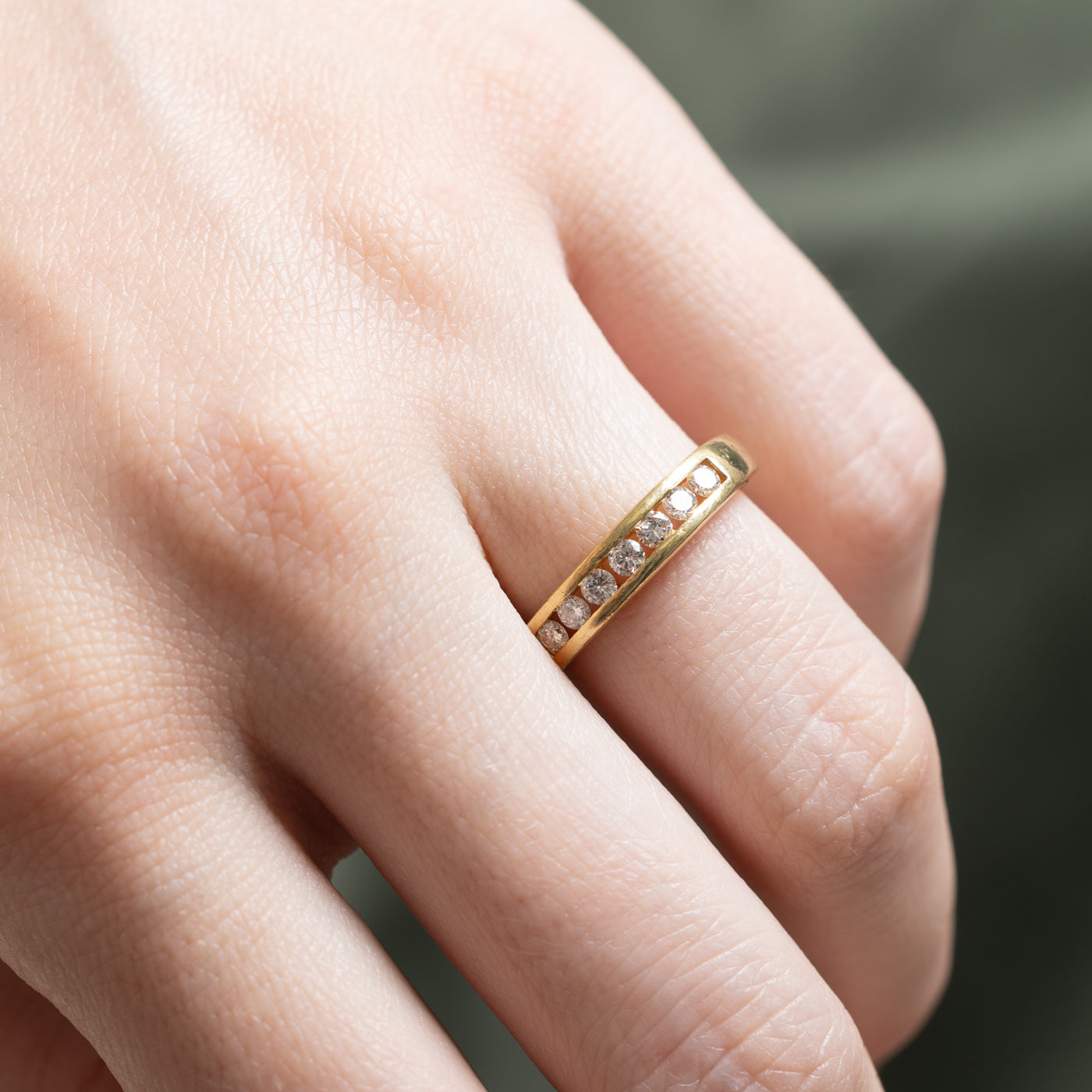 Channel Set Semi Eternity Diamond Band | 0.29ctw | SZ 6