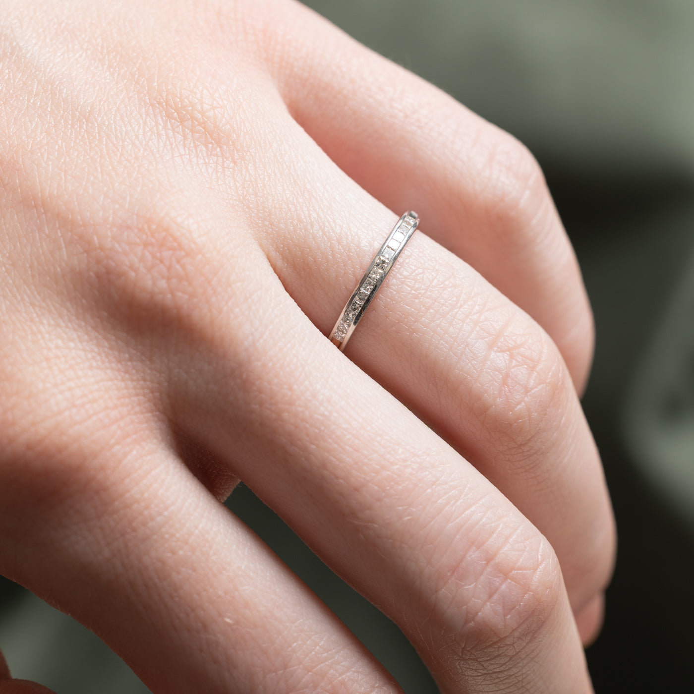 Semi Eternity Princess Cut Diamond Band | 0.14ctw | SZ 6
