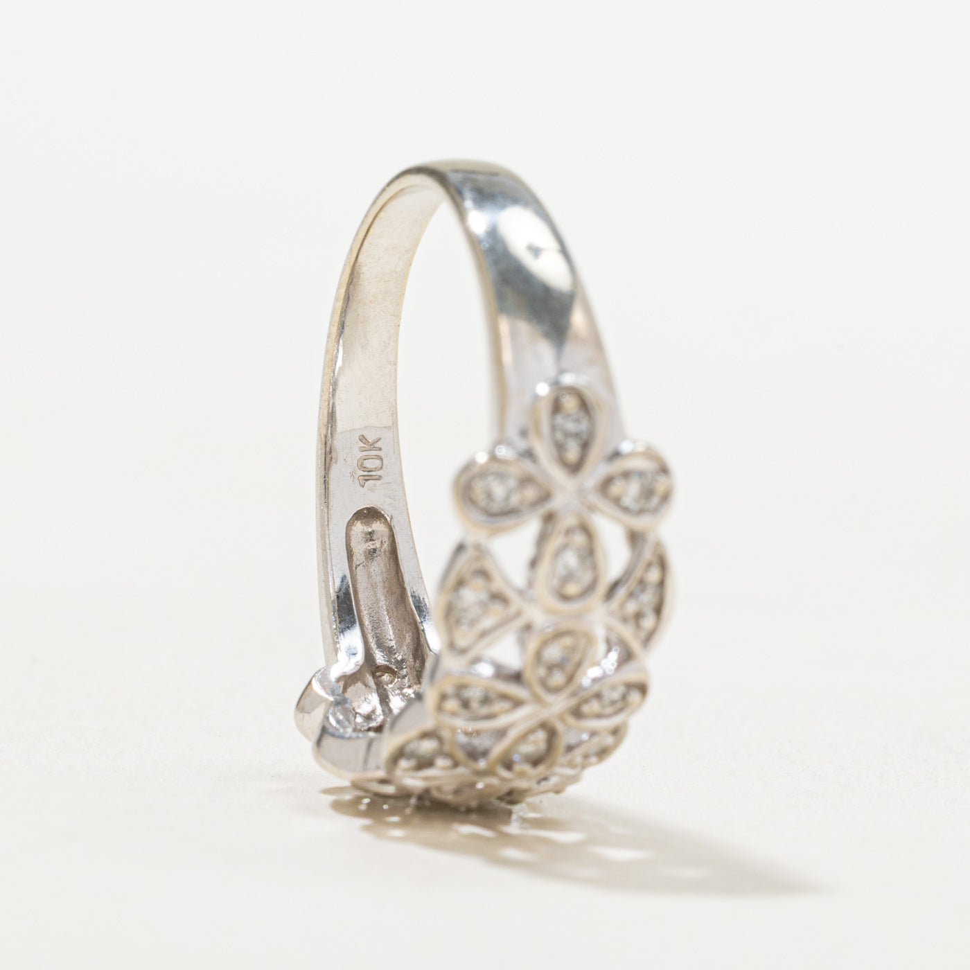 Scattered Diamond Openwork Ring | 0.17ctw | SZ 7
