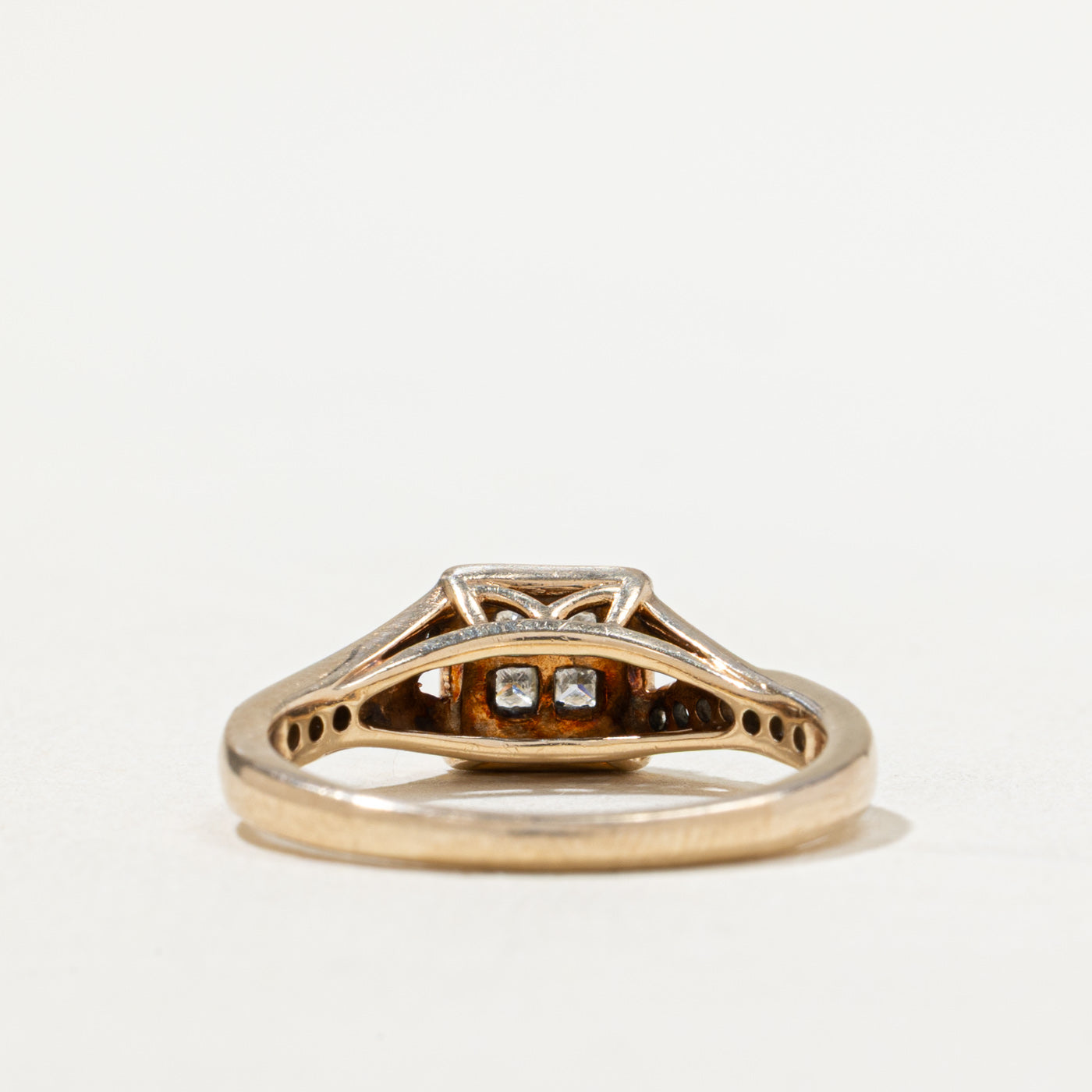 Diamond Grid Tapered Ring | 0.33ctw | SZ 7.25