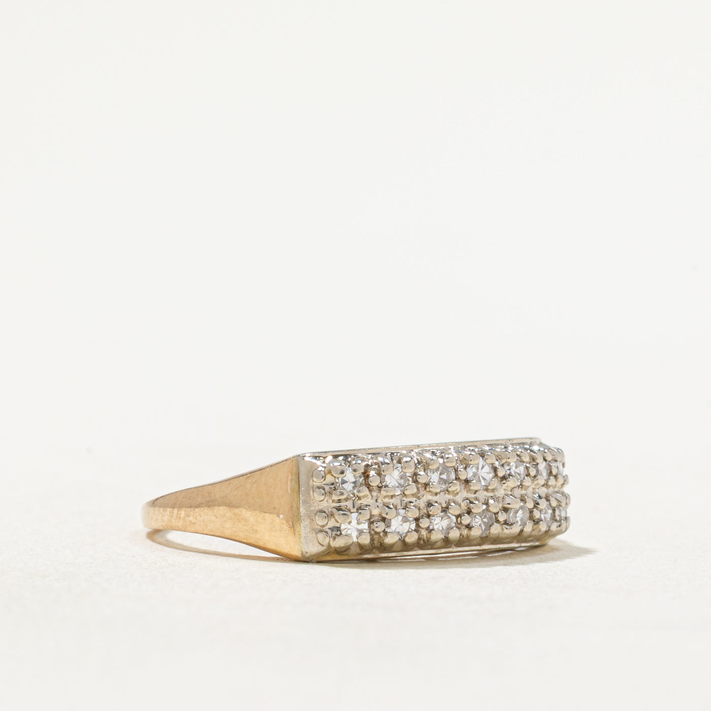 Double Row Diamond Ring | 0.21ctw | SZ 6.5